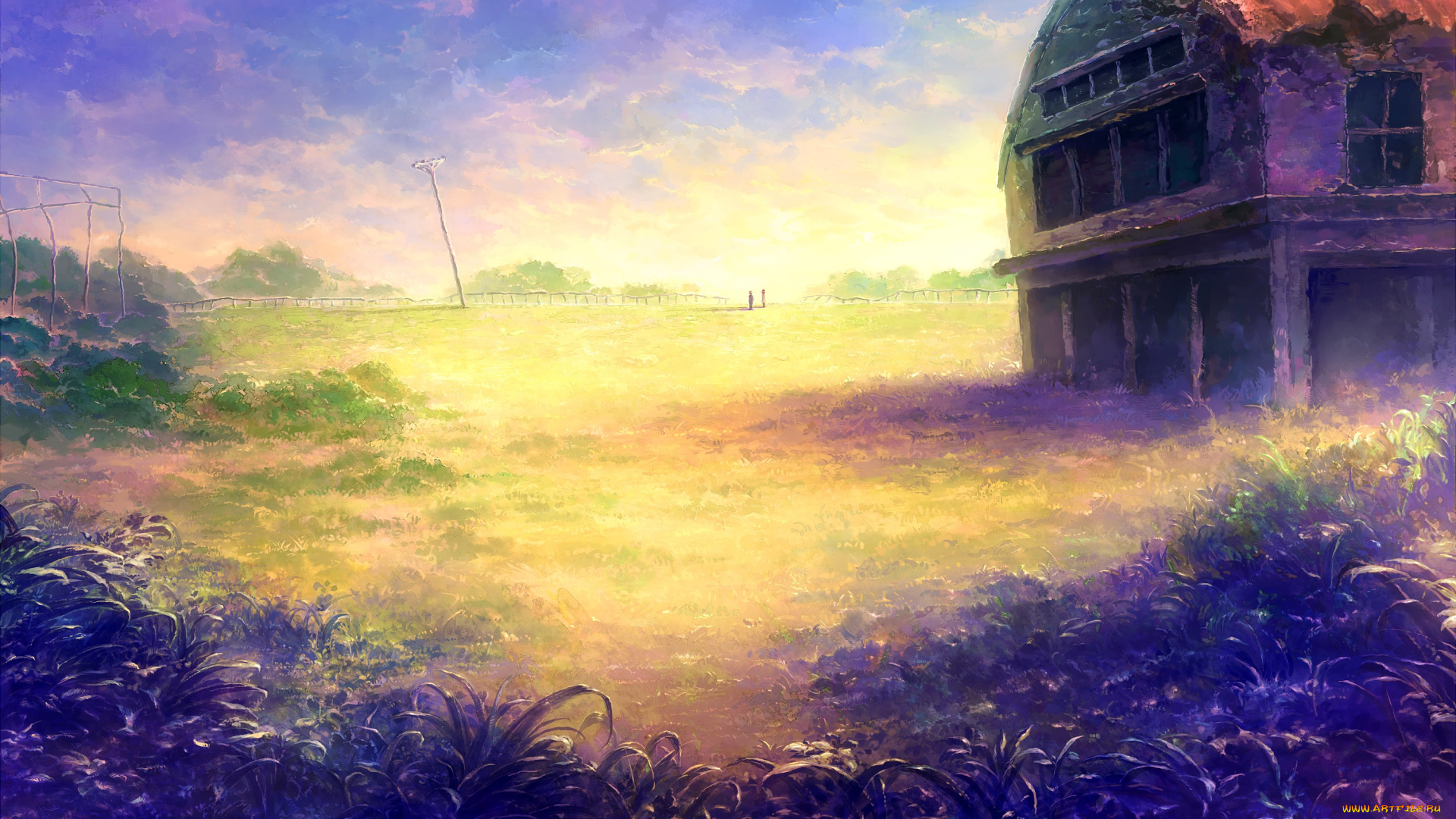 аниме, kimi, no, na, wa, пейзаж