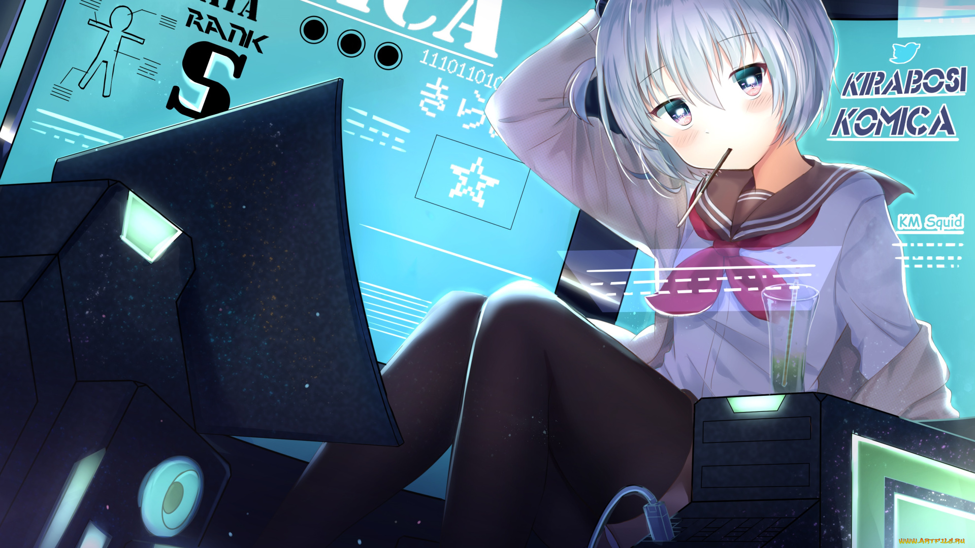 аниме, оружие, , техника, , технологии, девушка