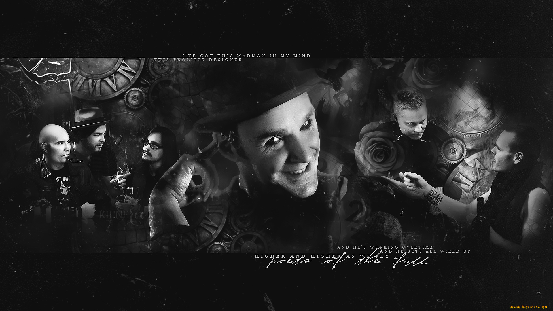 poets, of, the, fall, музыка, улыбка, мужчины, взгляд, фон