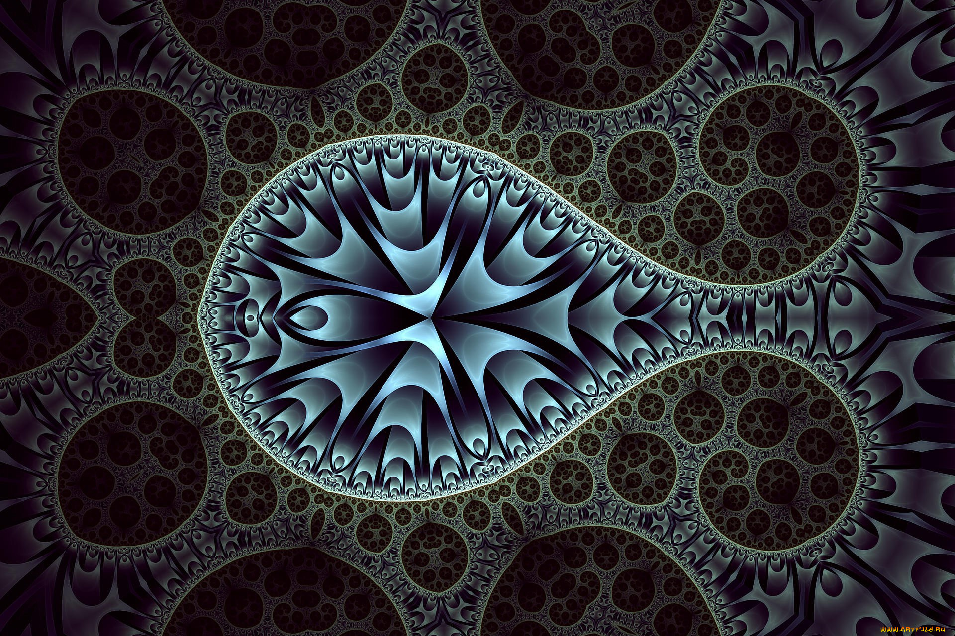 3д, графика, фракталы, , fractal, узор, фон, цвет
