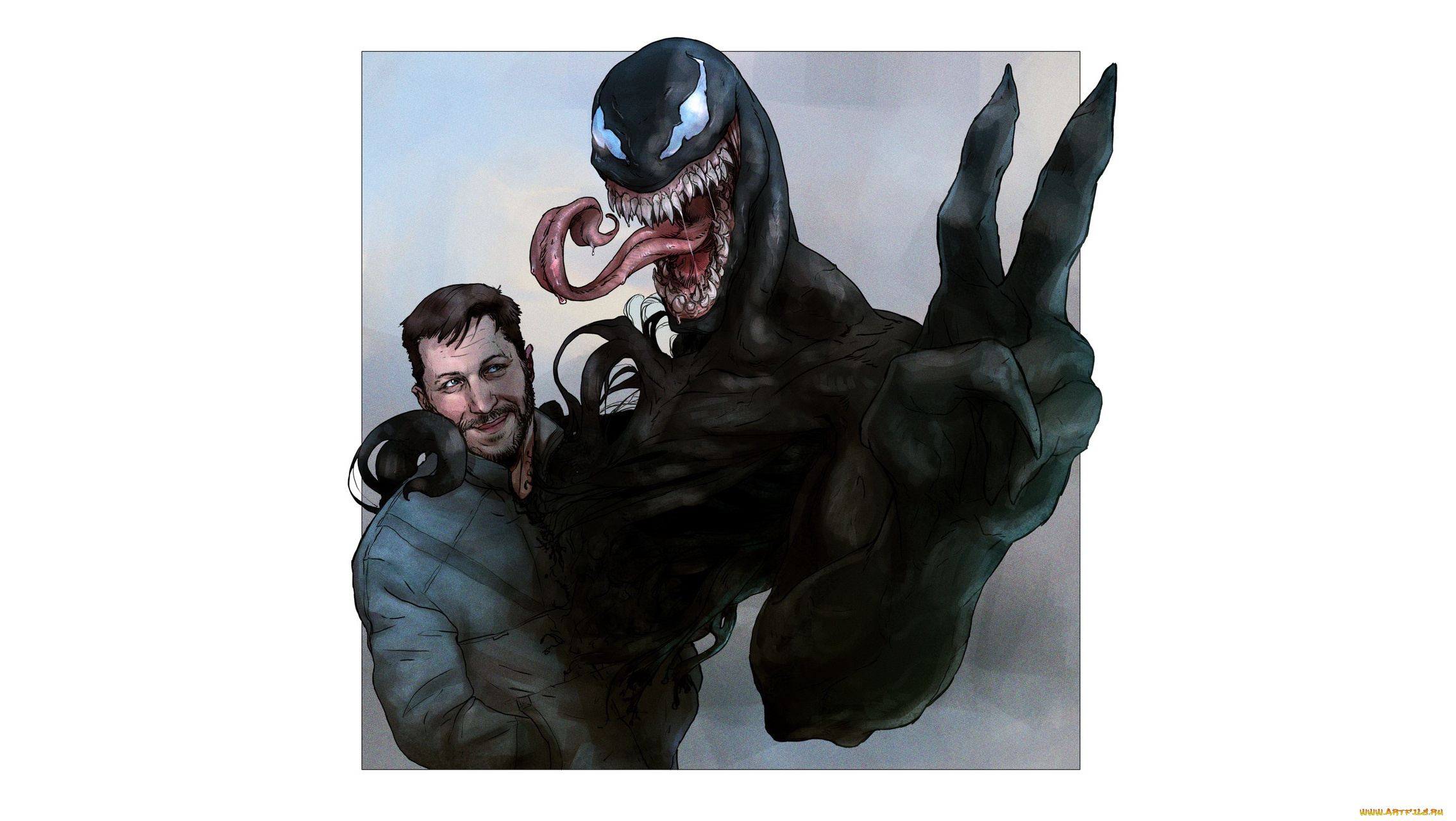 рисованное, кино, веном, эдди, брок