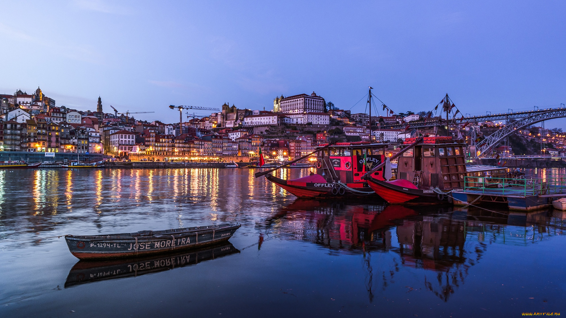 корабли, разные, вместе, порту, португалия