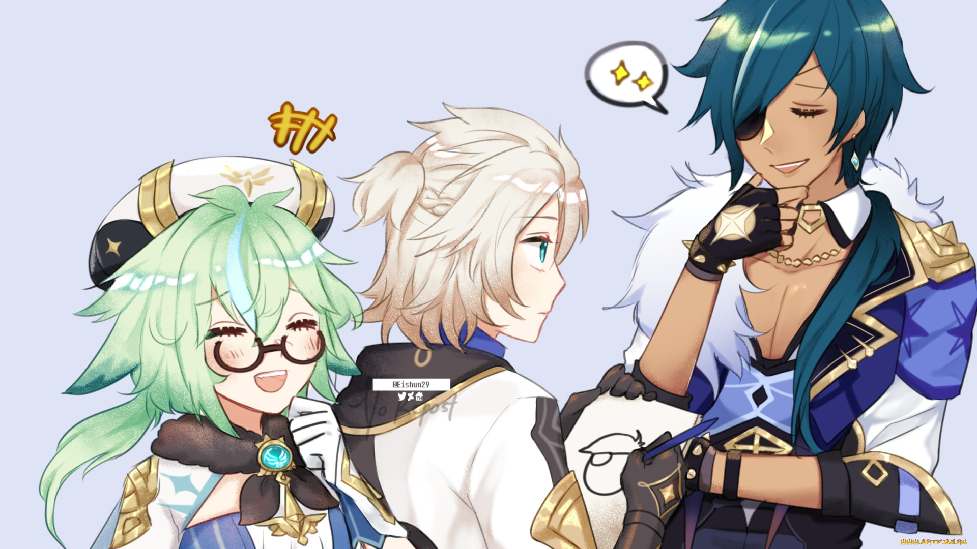 аниме, genshin, impact, genshin, impact