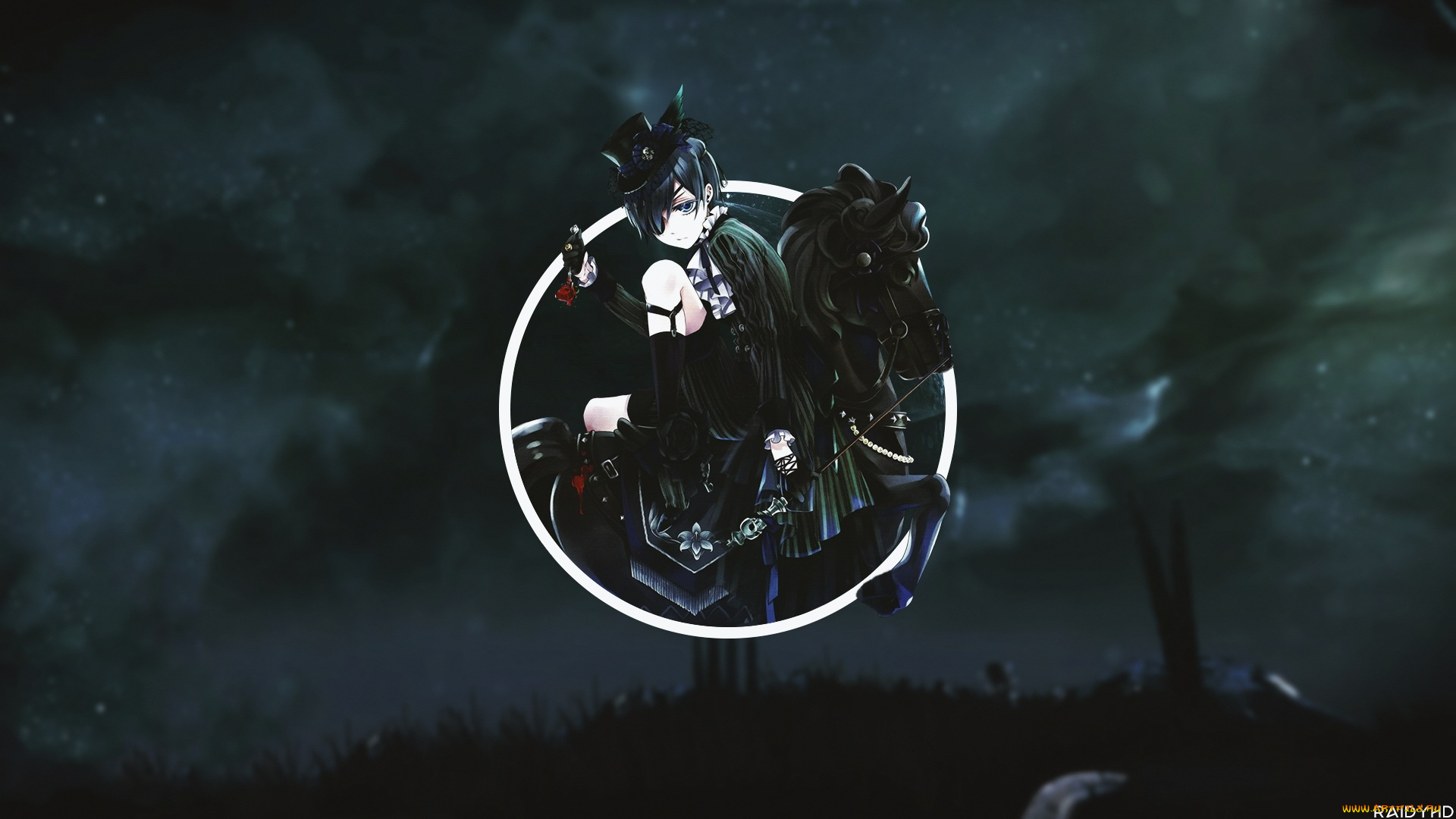 аниме, kuroshitsuji, темный, дворецкий