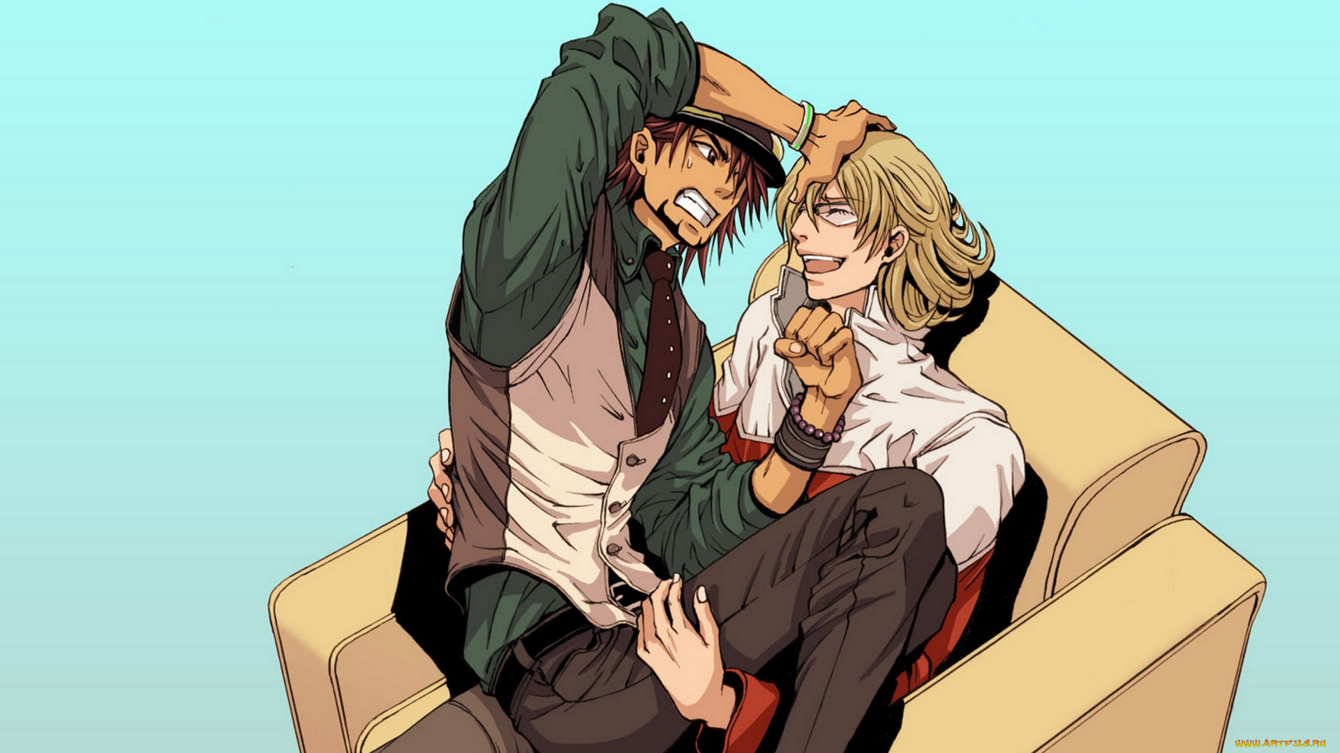 аниме, tiger, and, bunny, тигр, и, кролик