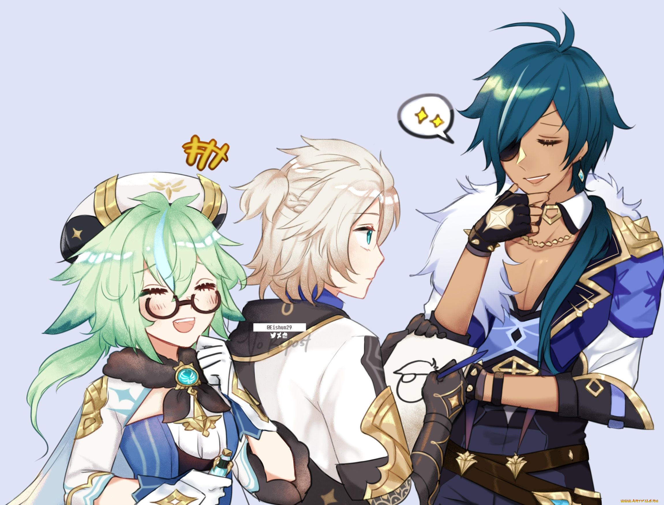 аниме, genshin, impact, genshin, impact