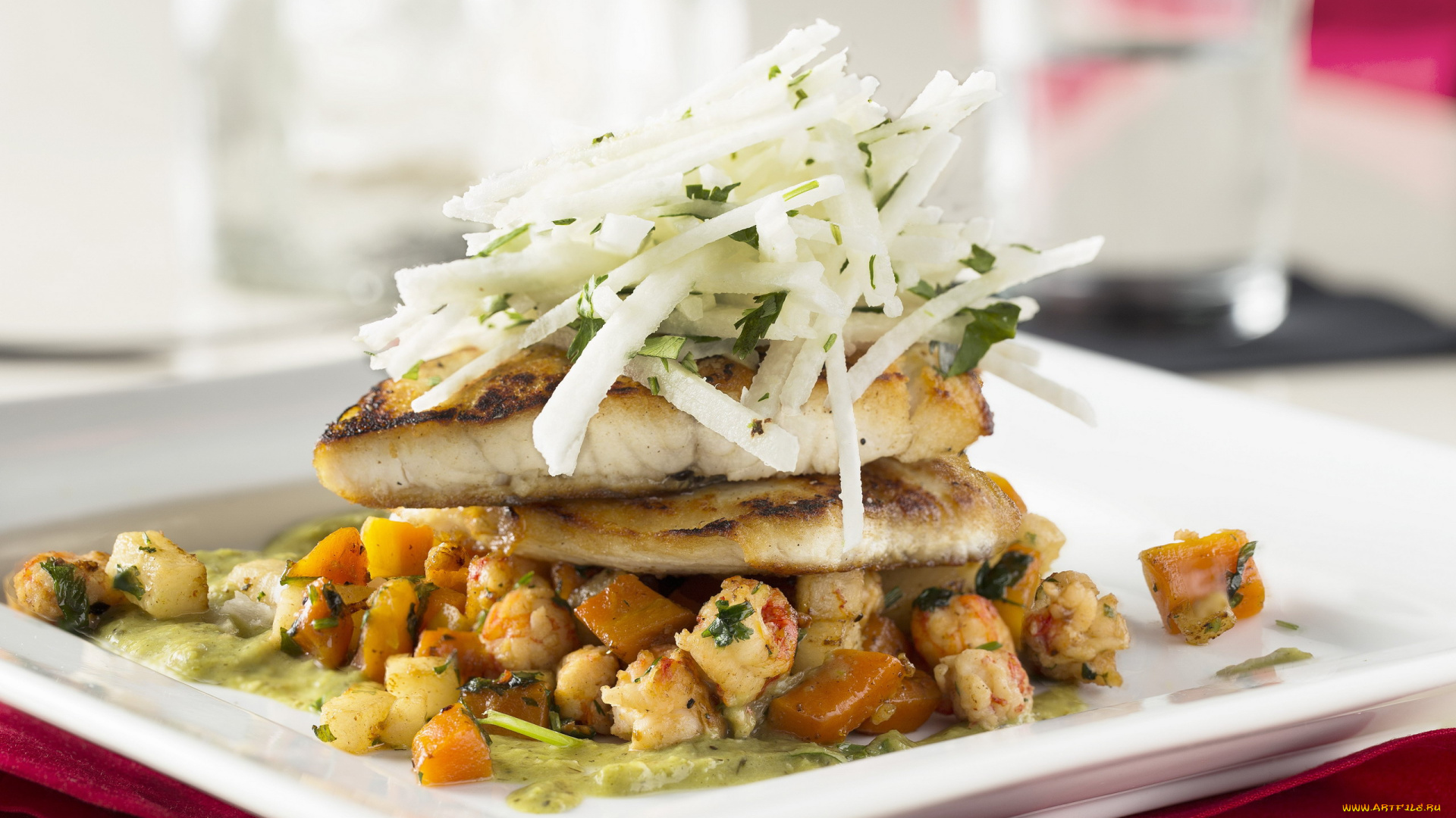 еда, рыбные, блюда, , с, морепродуктами, мексиканская, кухня, рыба