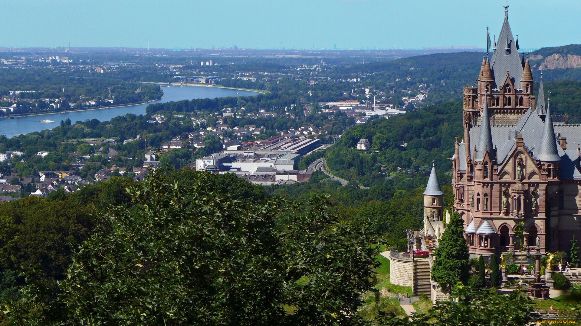 drachenburg, castle, germany, города, замки, германии, drachenburg, castle
