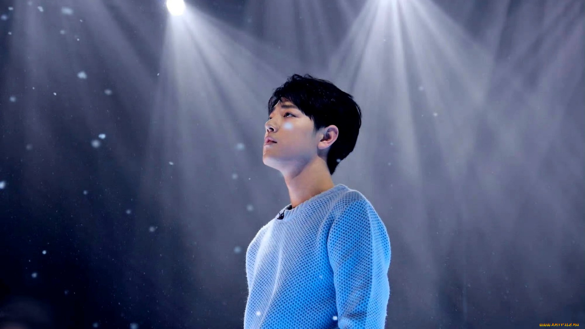 мужчины, xiao, zhan, актер, свитер, свет