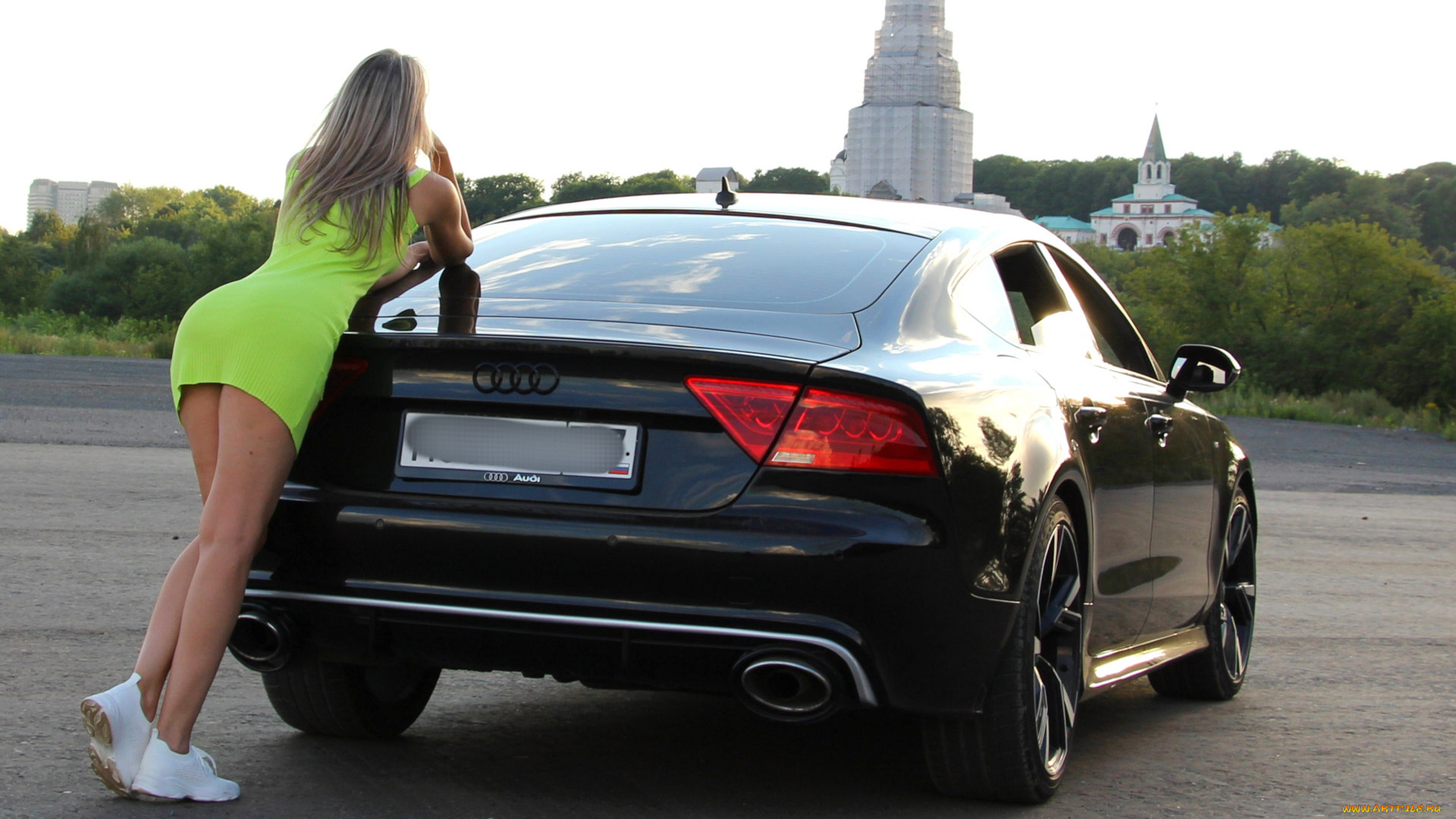 автомобили, -авто, с, девушками, красивая, девушка, audi