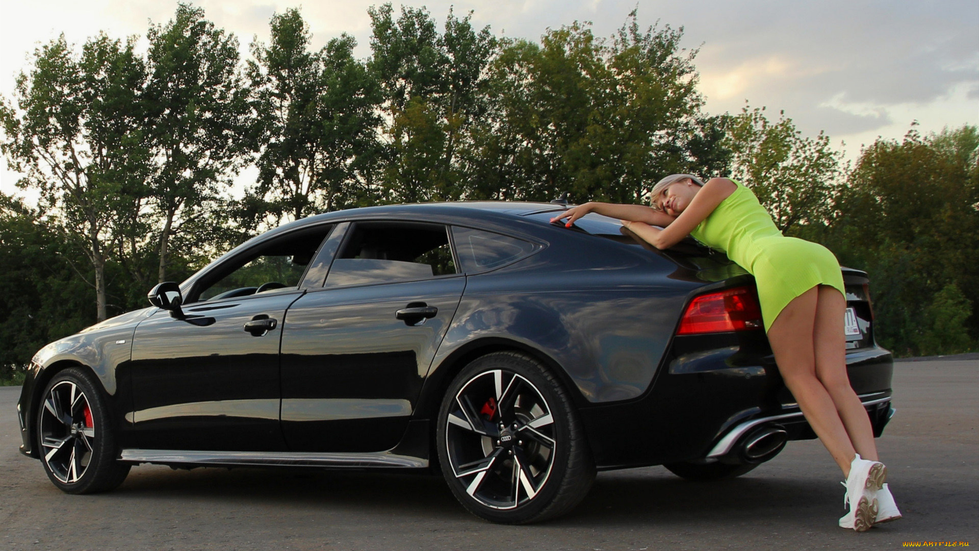 автомобили, -авто, с, девушками, красивая, девушка, audi