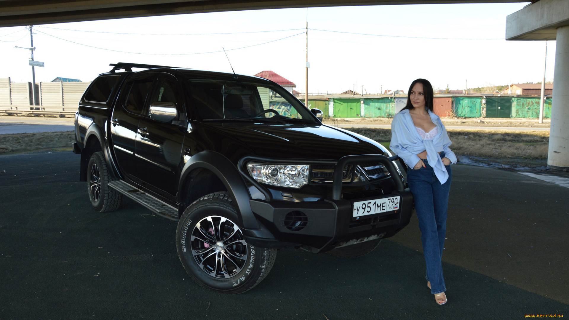 автомобили, -авто, с, девушками, mitsubishi, l200