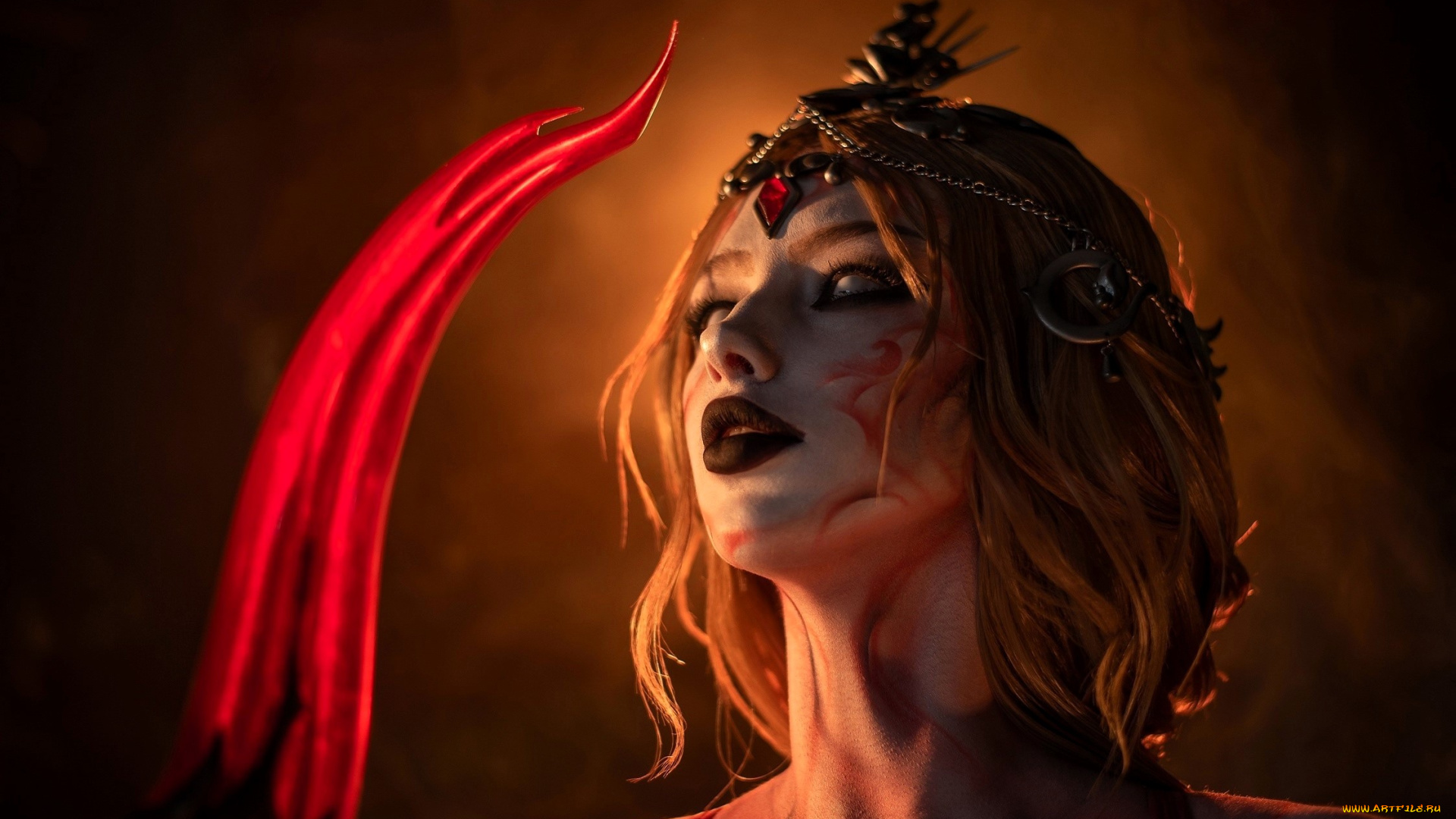 девушки, мария, давыдова, , lady, melamory, образ, косплей, лицо, оружие