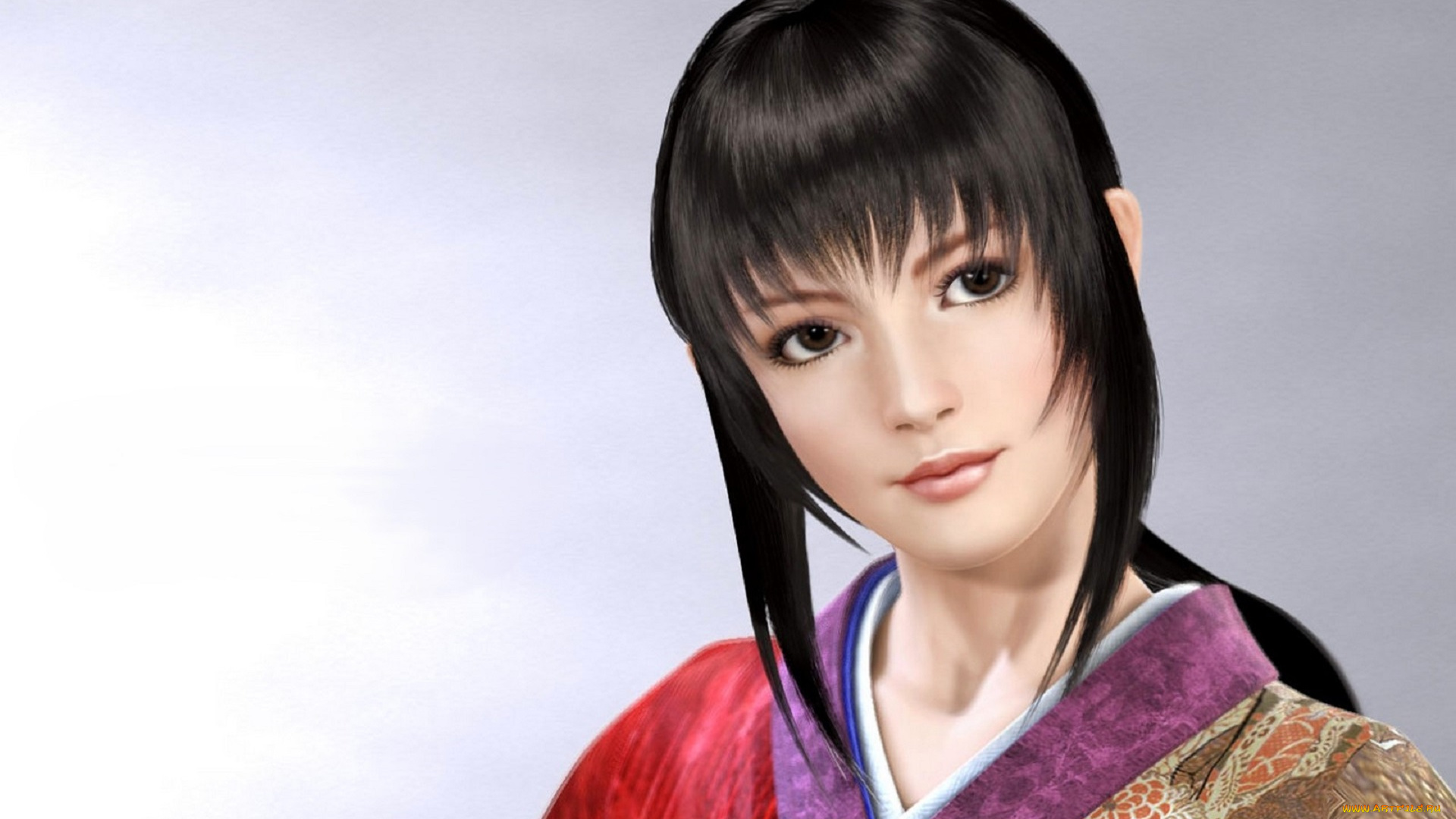 видео, игры, virtua, fighter, 5, девушка, лицо, кимоно