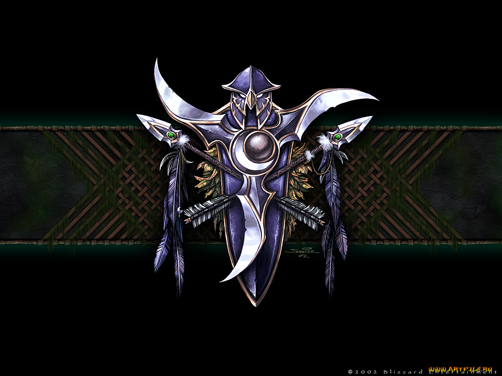 elfs, gerb, видео, игры, warcraft, iii, reign, of, chaos