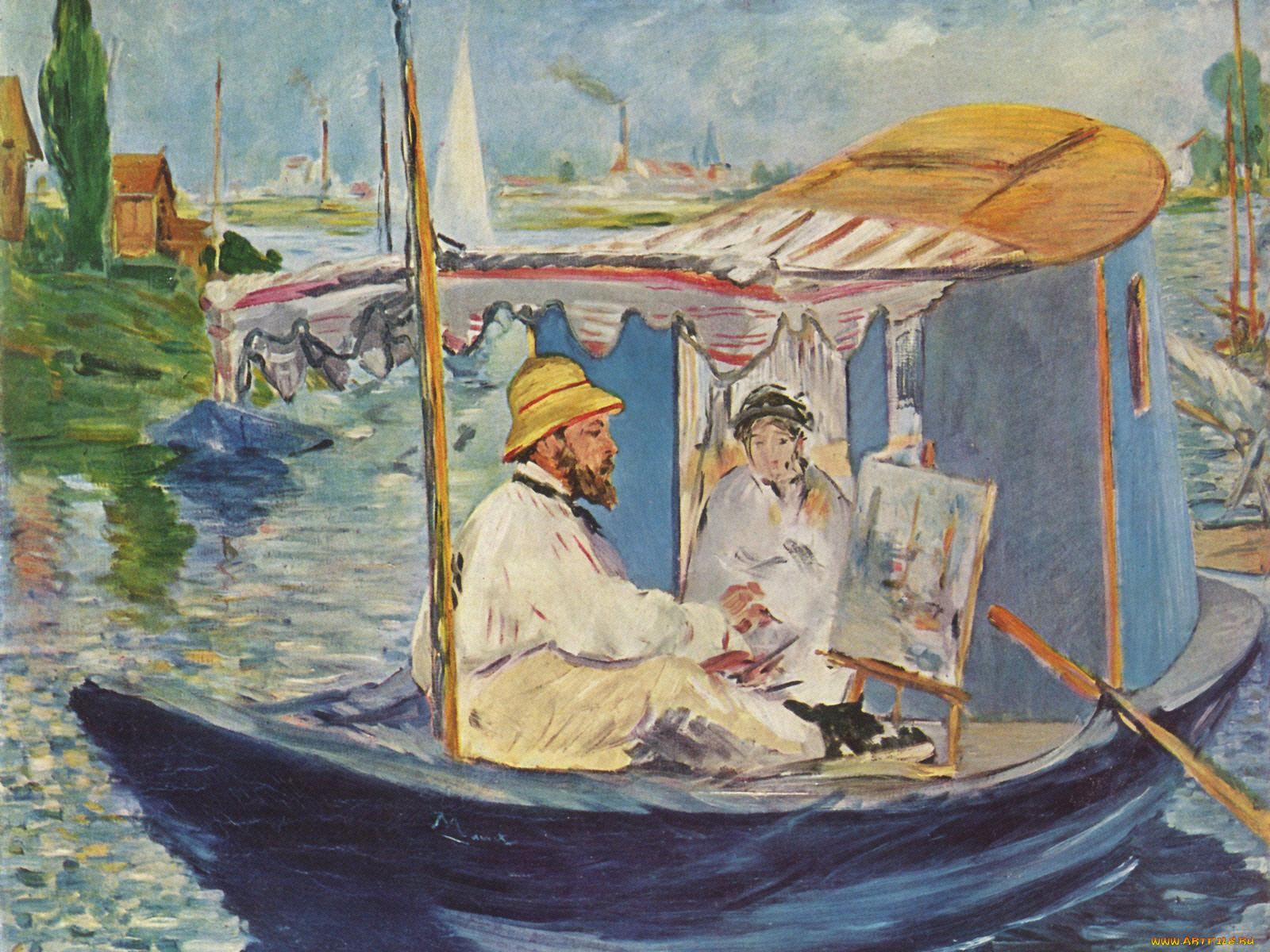 claude, monet, рисованные