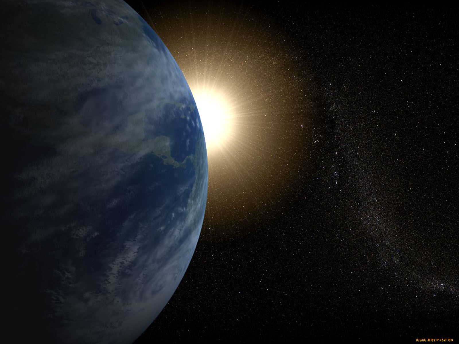 космос, земля