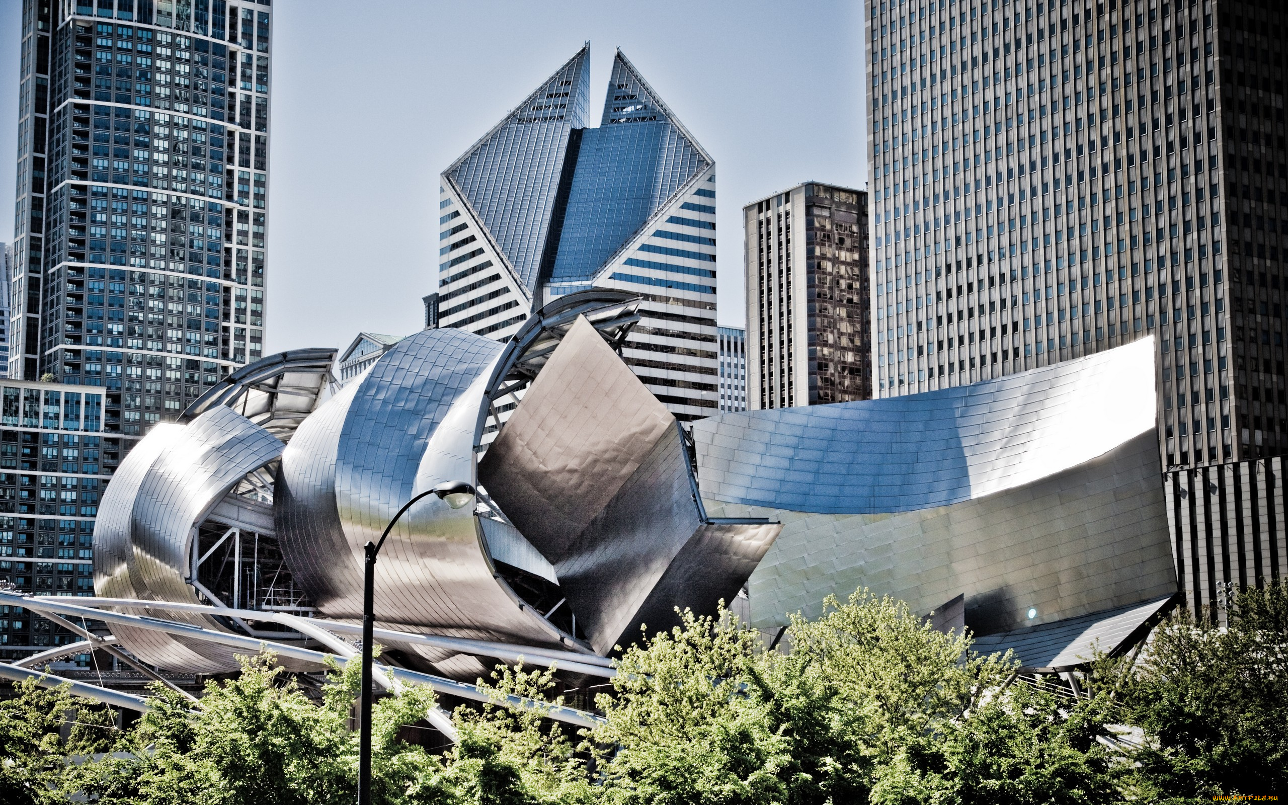 города, Чикаго, сша