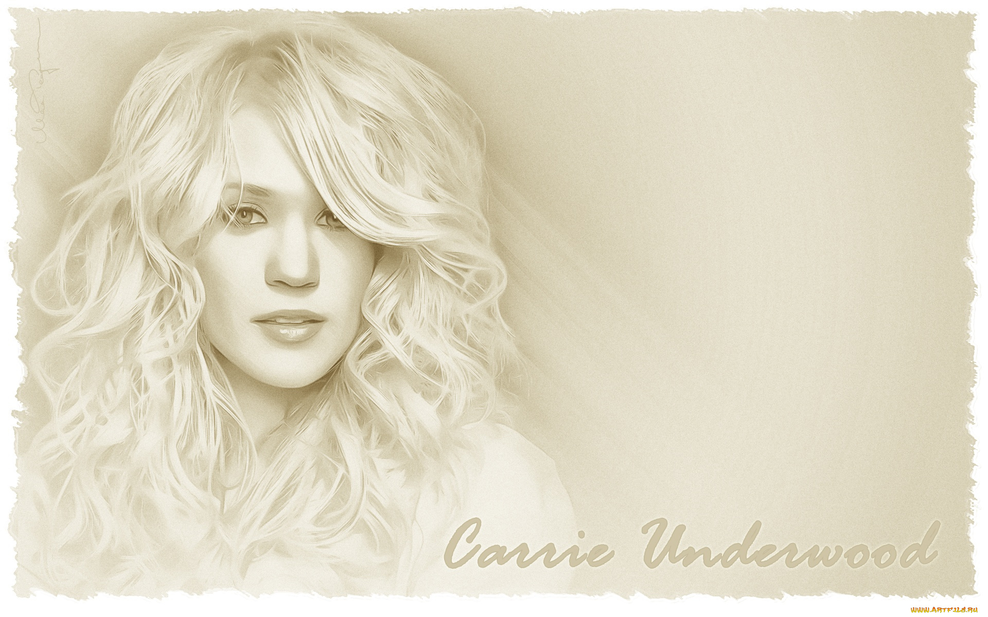 carrie, underwood, рисованные