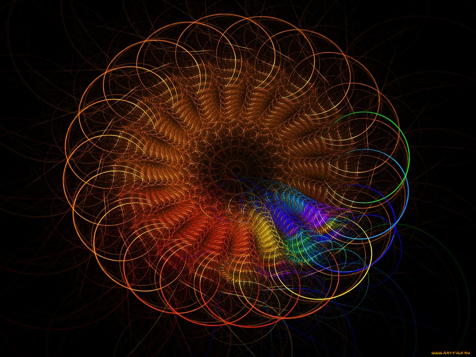 3д, графика, fractal, фракталы, узор, цвета