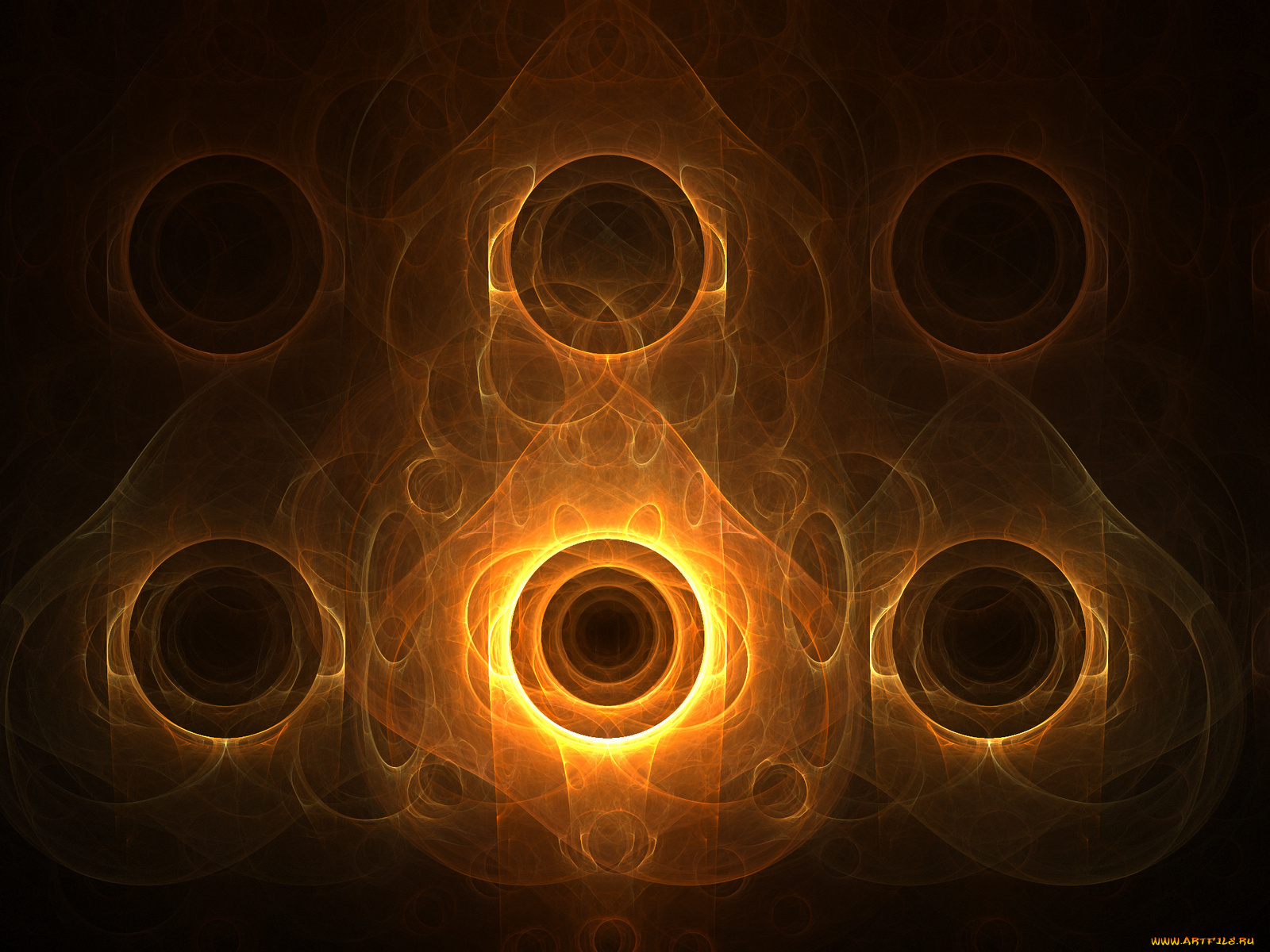 3д, графика, fractal, фракталы, узор, цвета