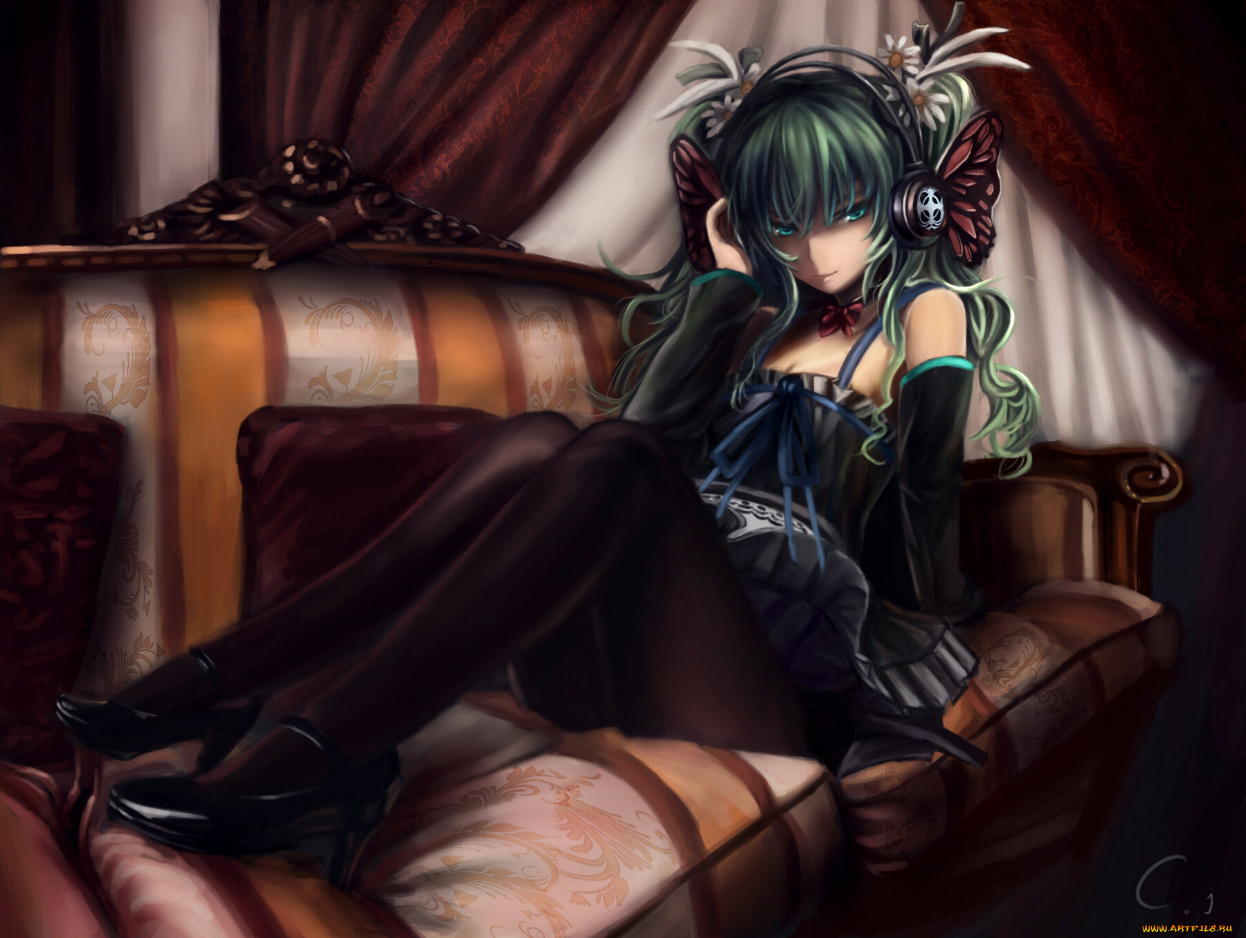 аниме, vocaloid, hatsune, miku