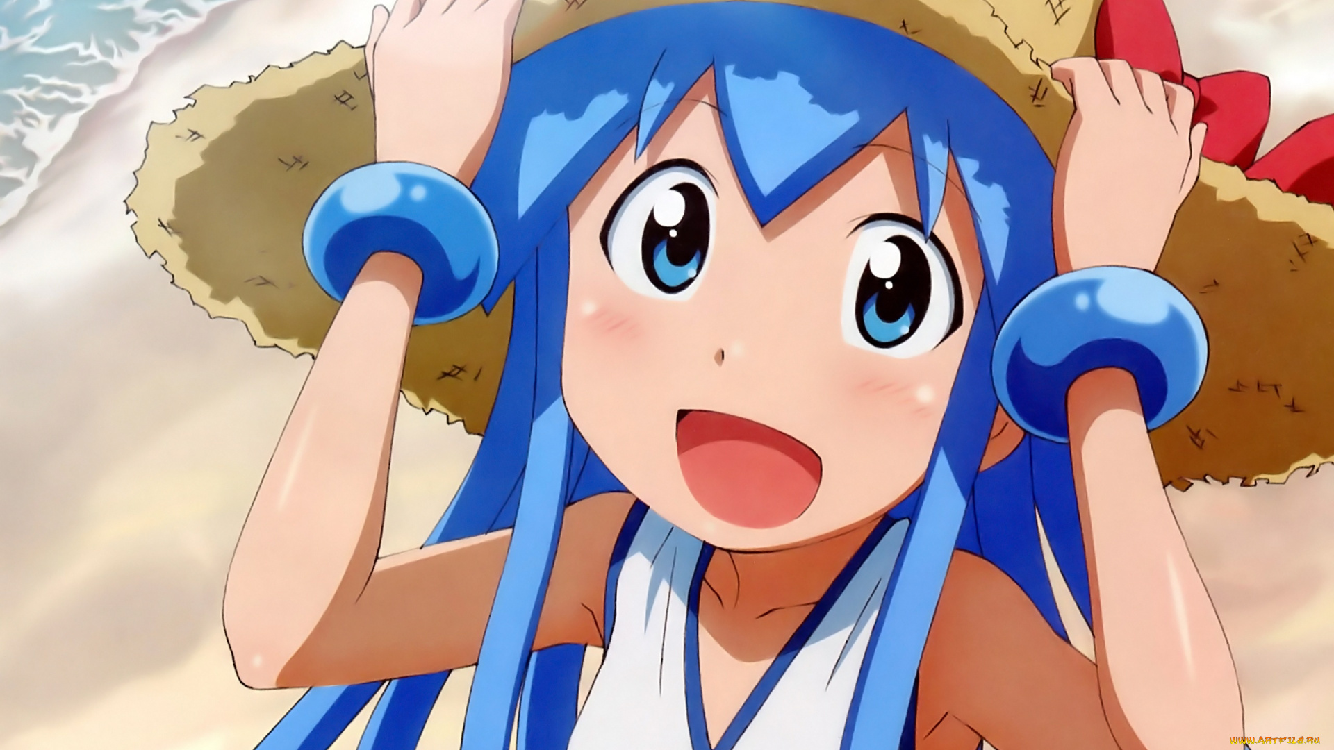 аниме, shinryaku, ika, musume, девушка