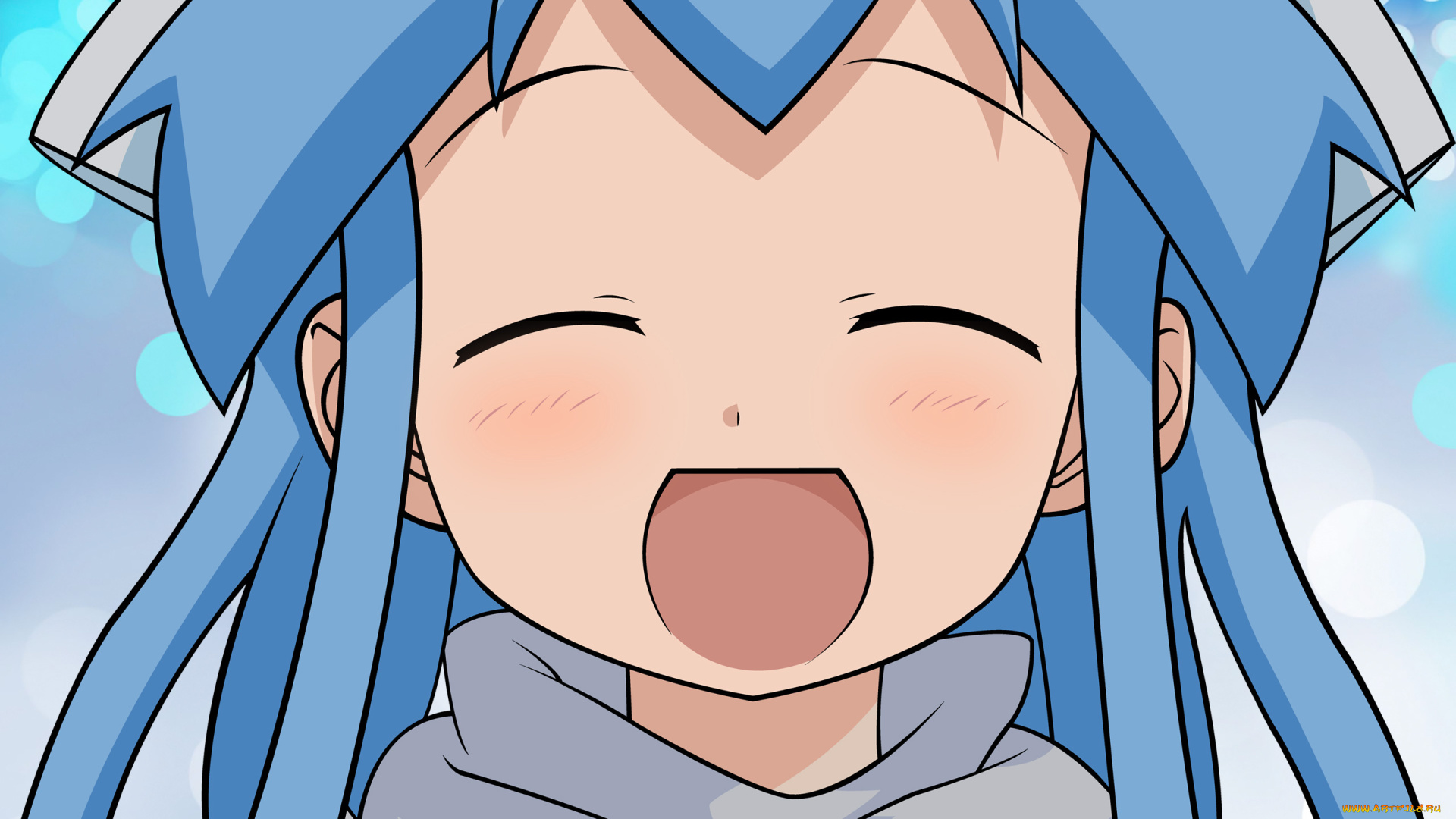 аниме, shinryaku, ika, musume, девушка