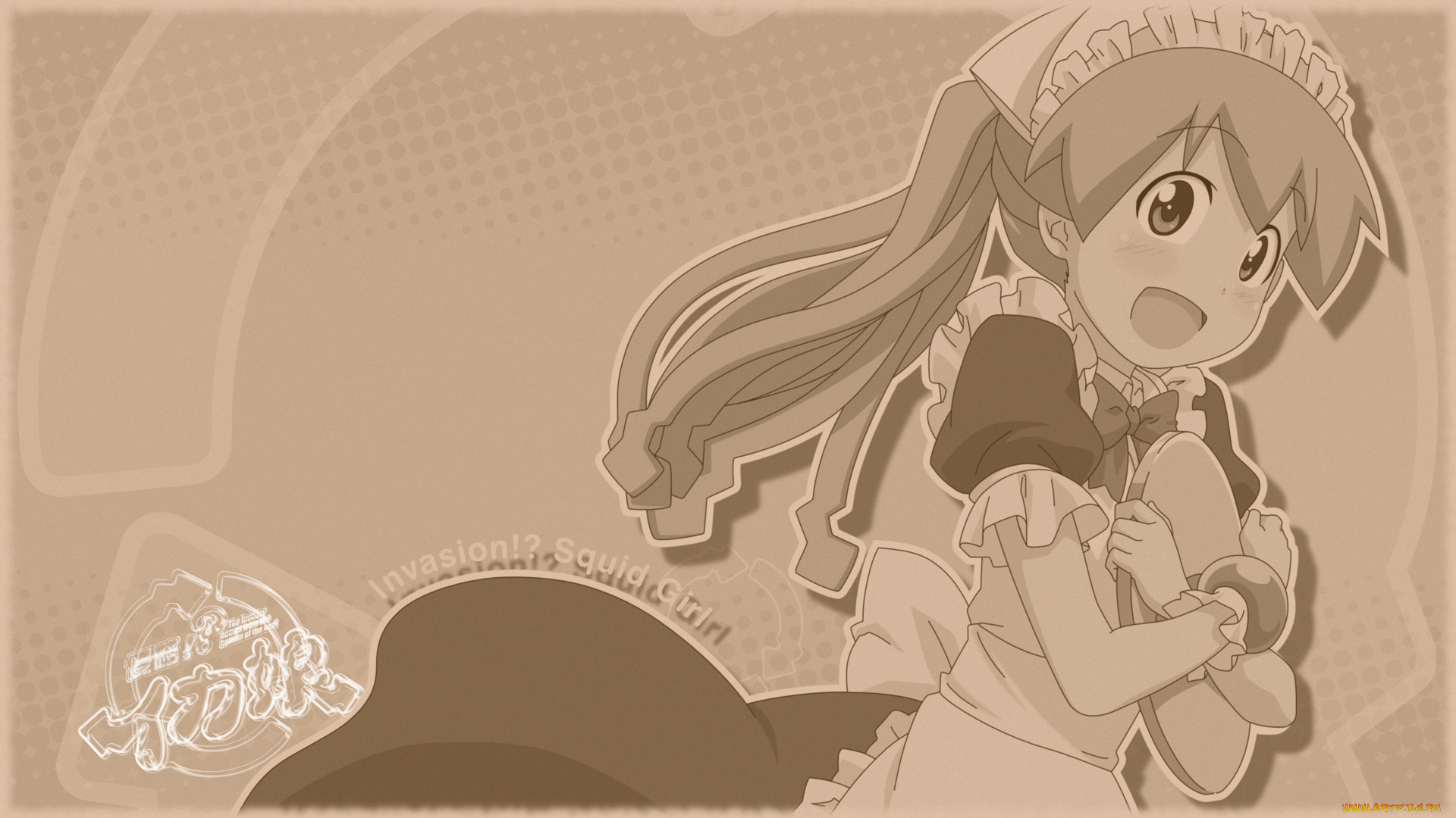 аниме, shinryaku, ika, musume, девушка