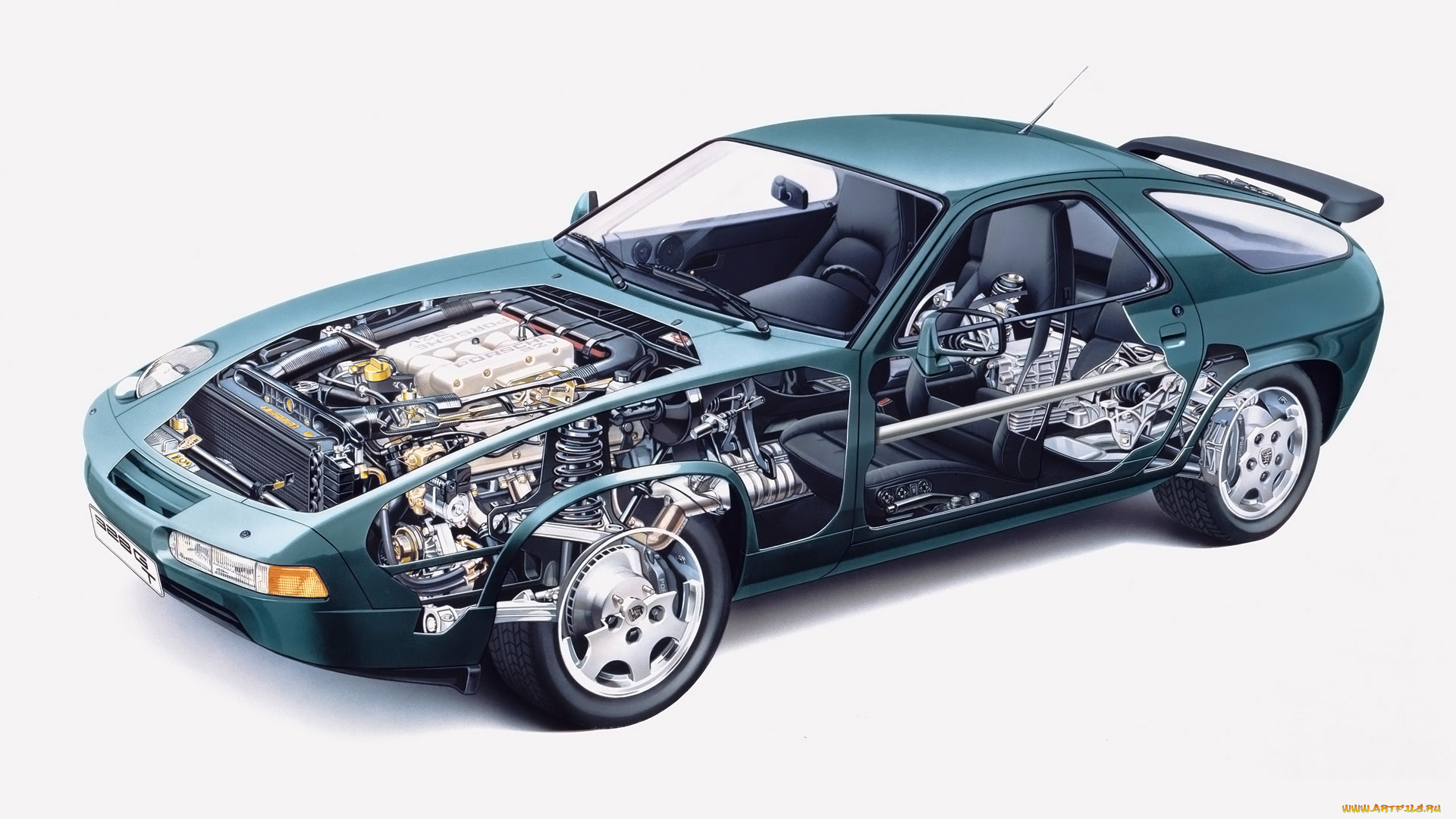 автомобили, рентген, porsche