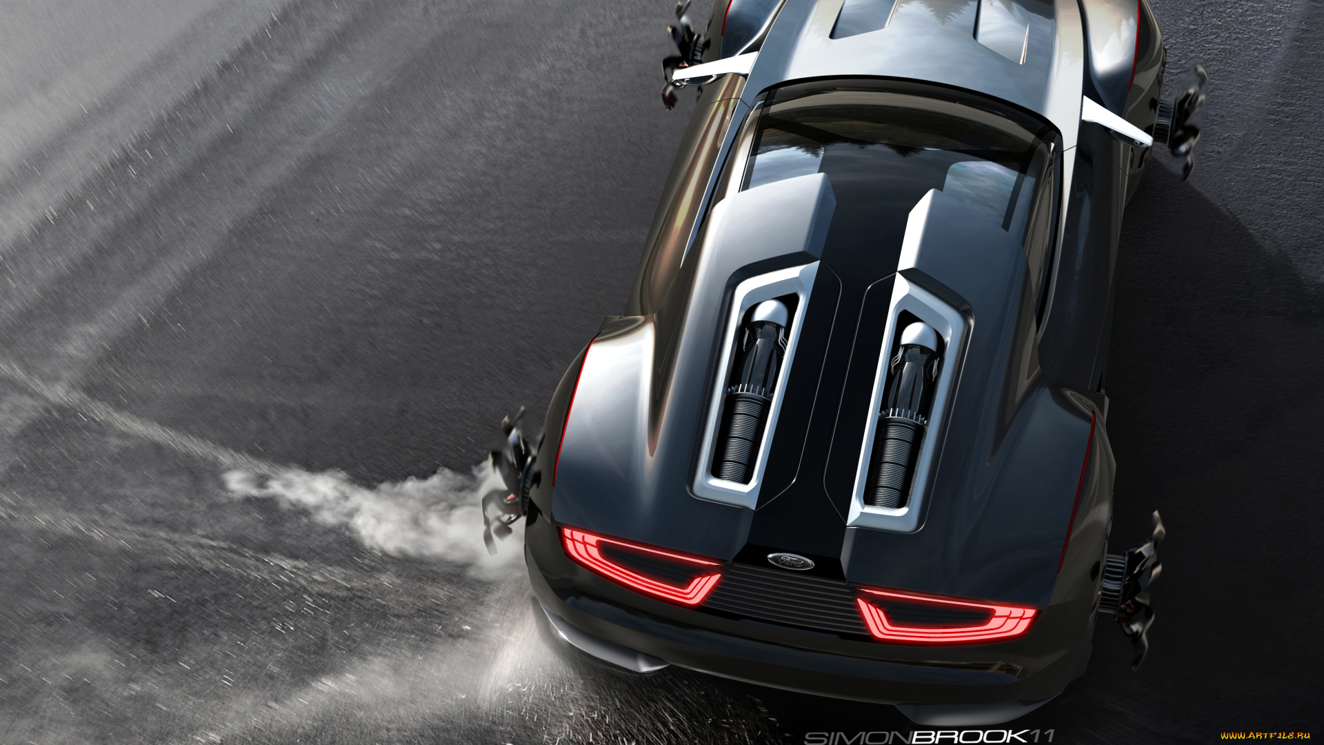 ford, mad, max, concept, автомобили, 3д