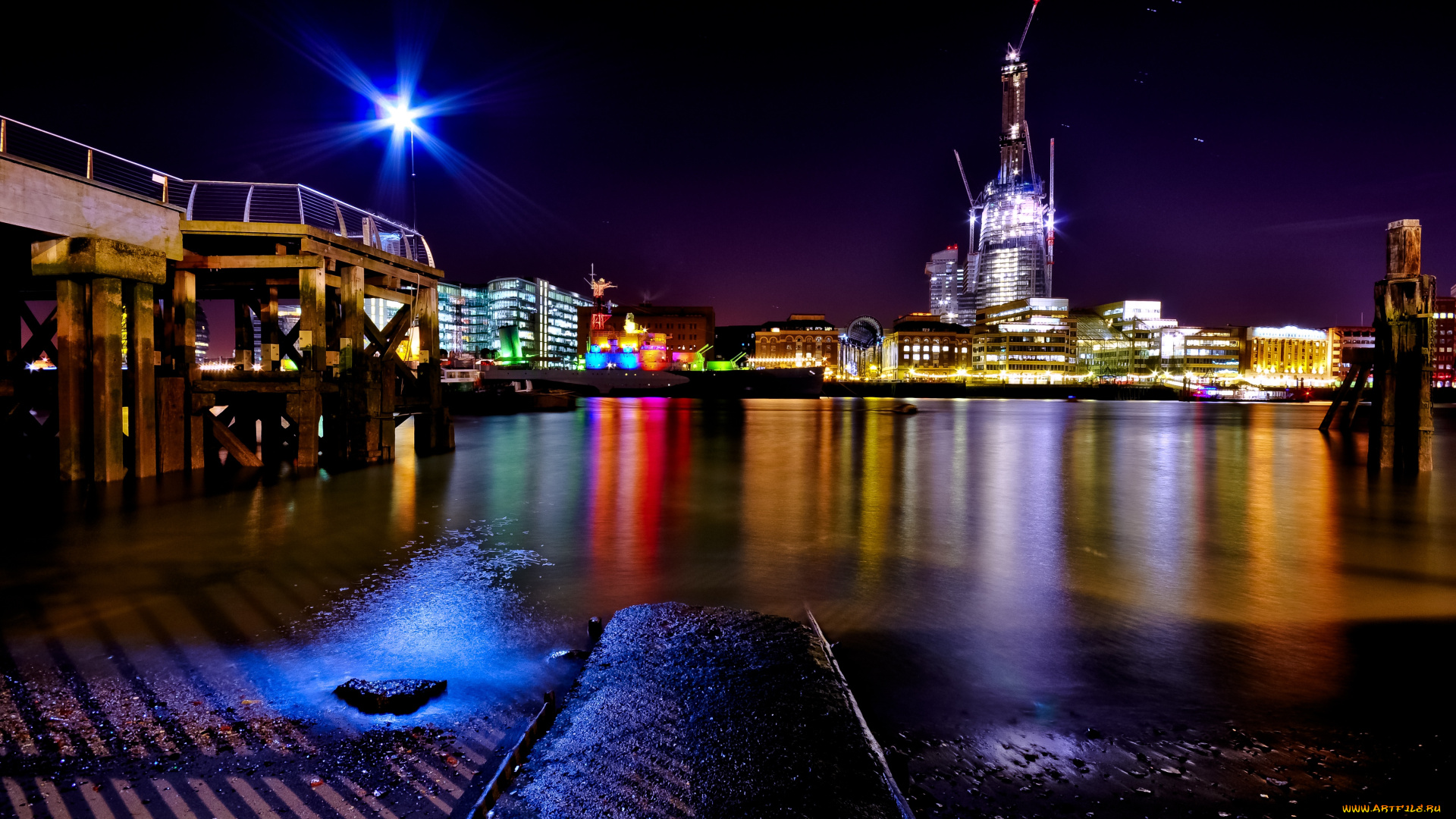 города, лондон, великобритания, hdr