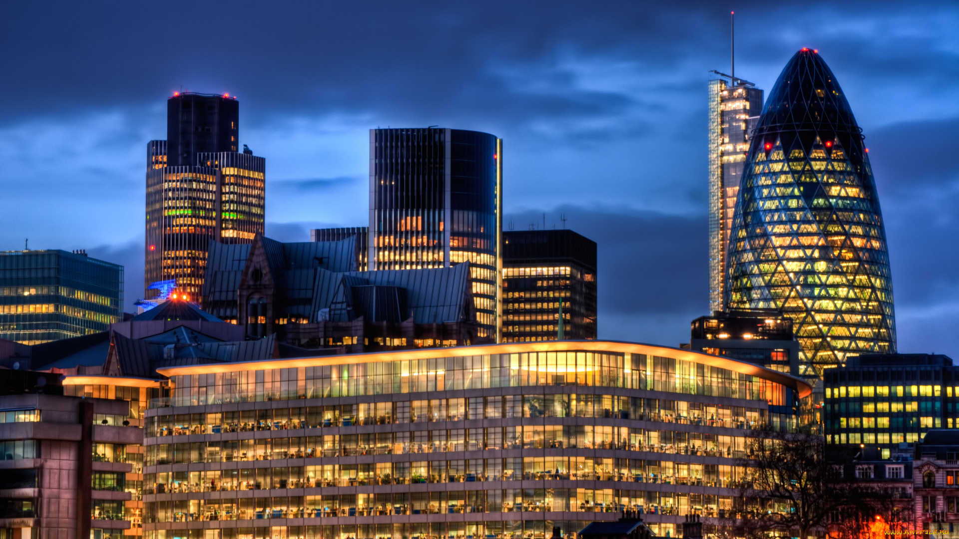 london, england, города, лондон, великобритания, здания, ночной, город