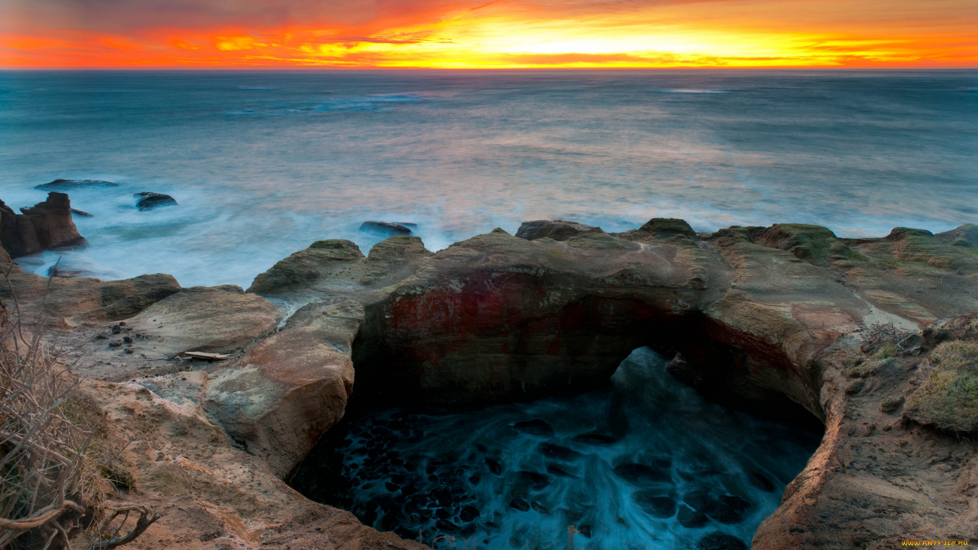 природа, побережье, берег, вода, океан, море