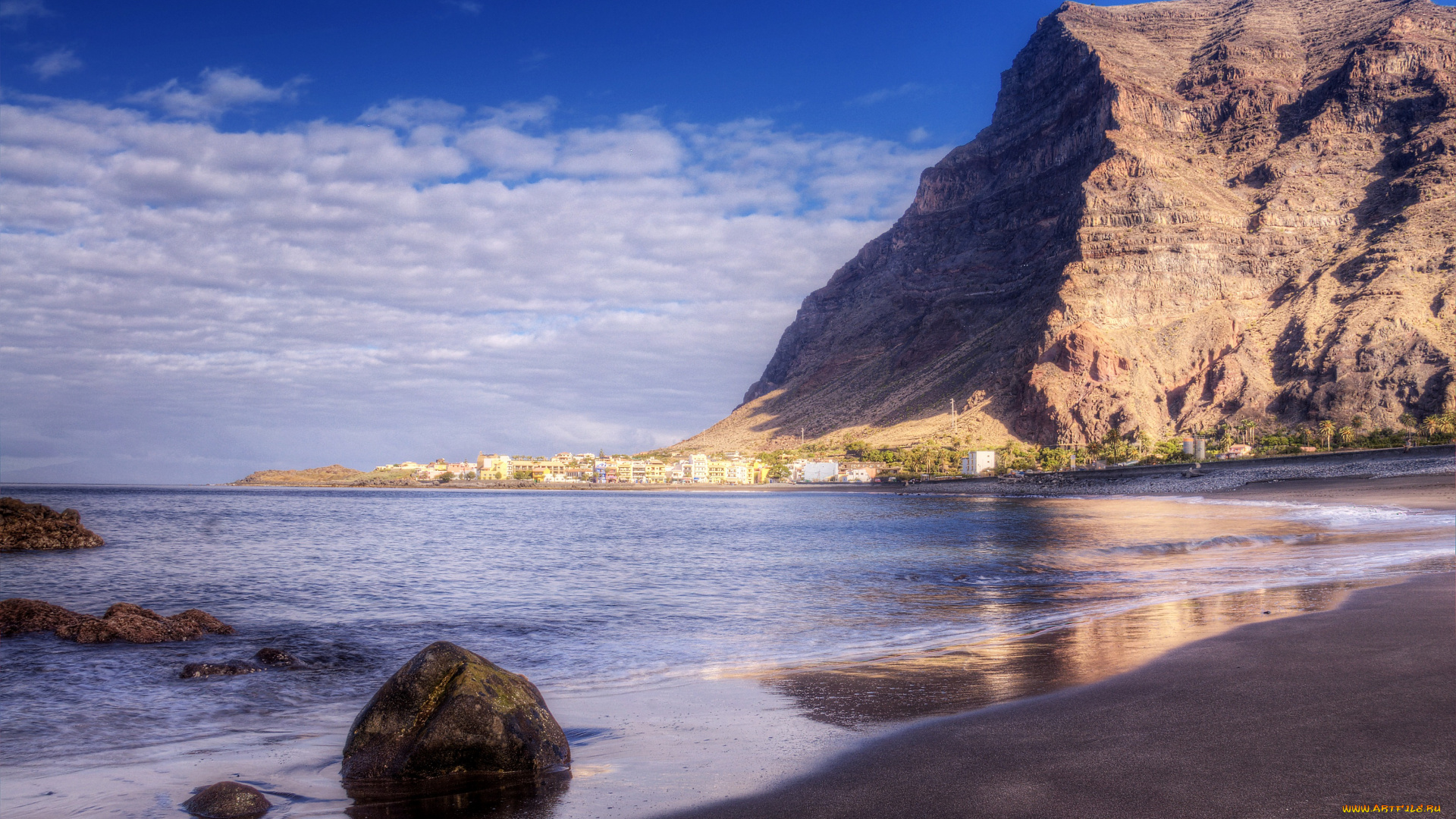 природа, побережье, скалы