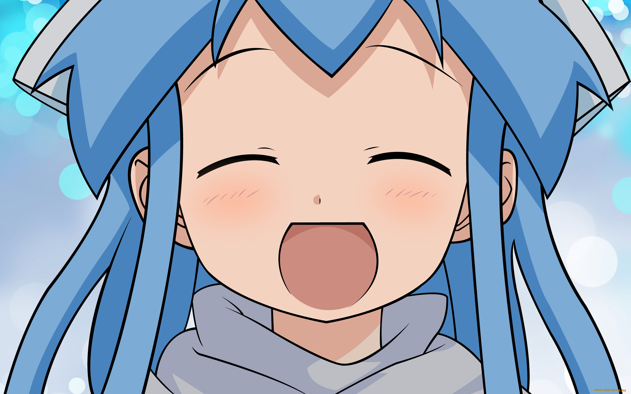 аниме, shinryaku, ika, musume, девушка