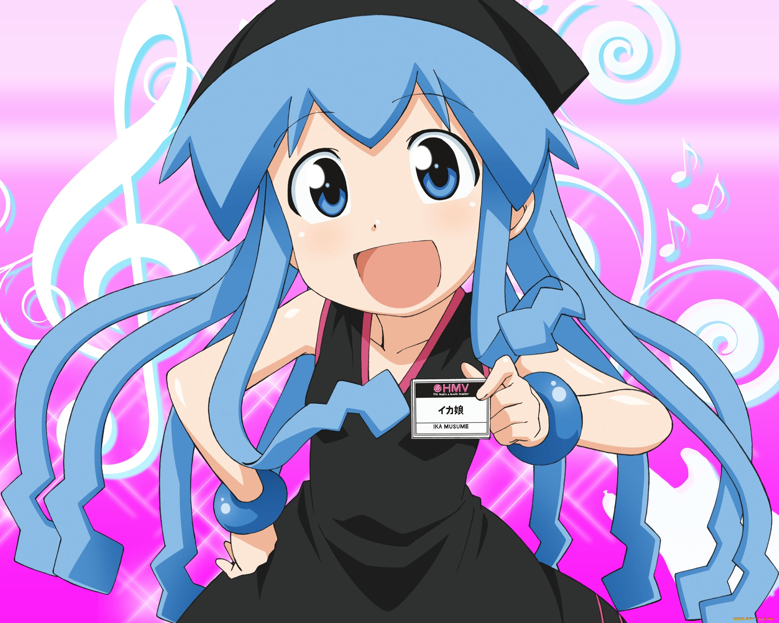 аниме, shinryaku, ika, musume, девушка