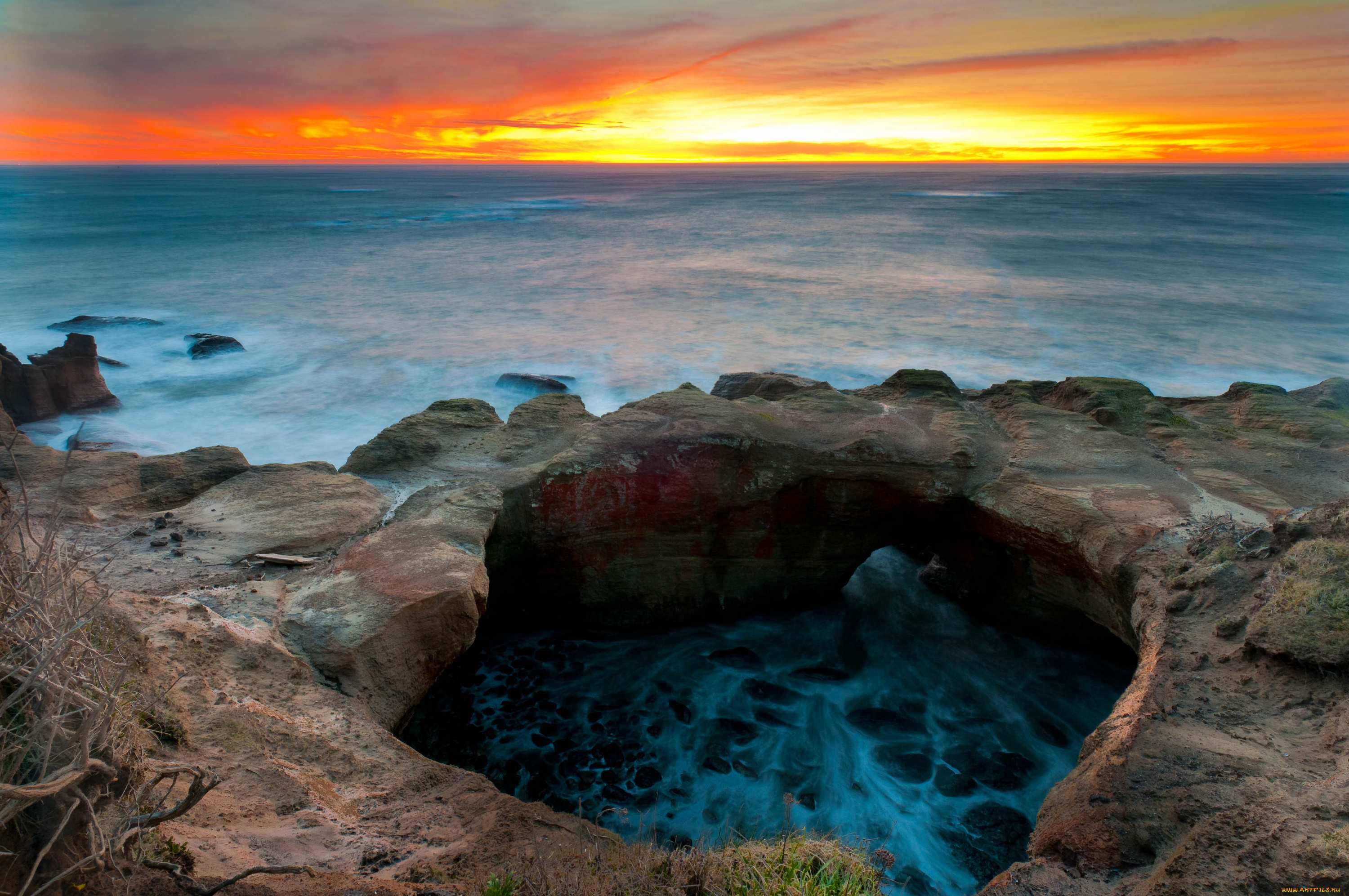 природа, побережье, берег, вода, океан, море