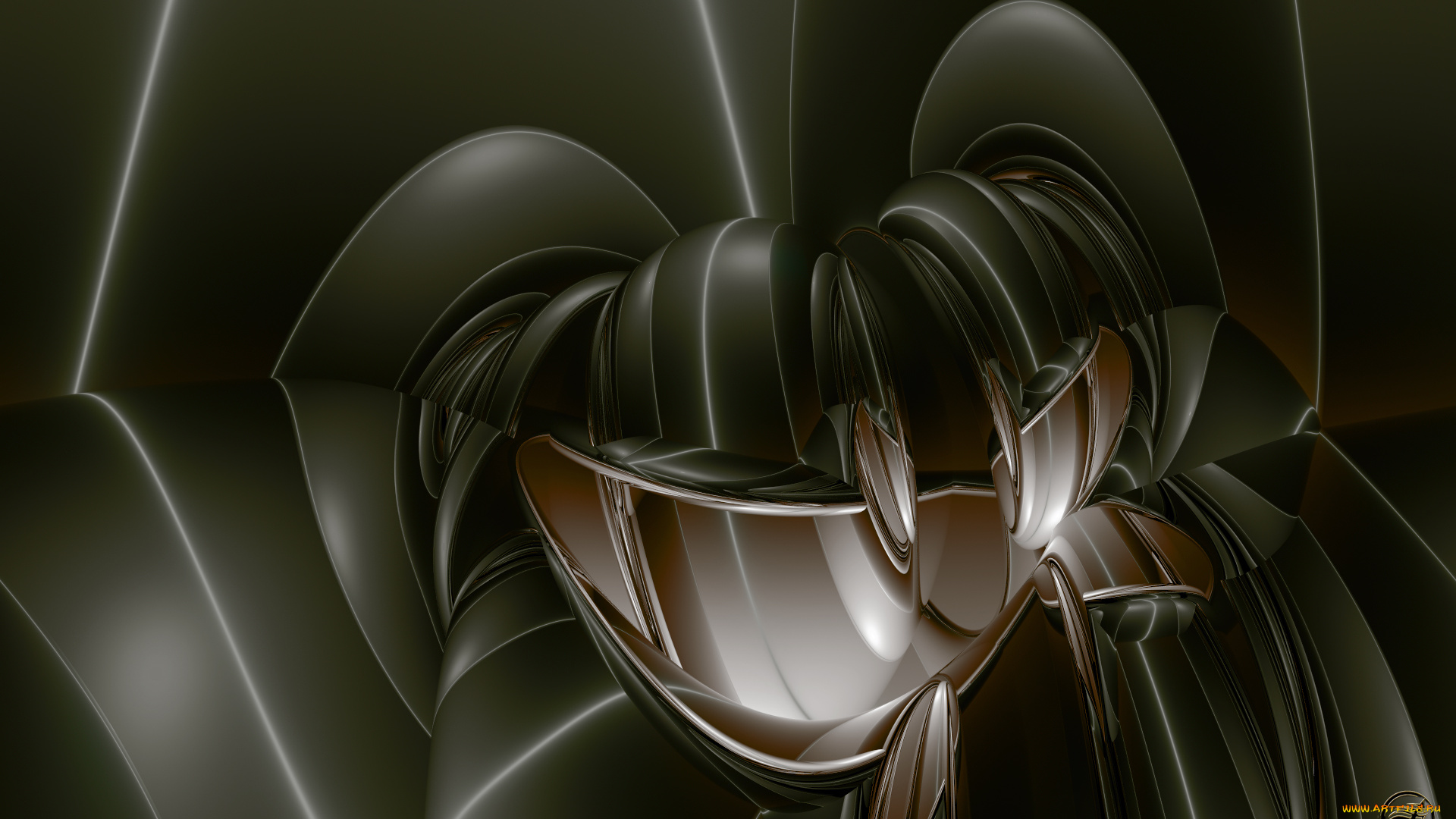 3д, графика, fractal, фракталы, фон, цвет, узор