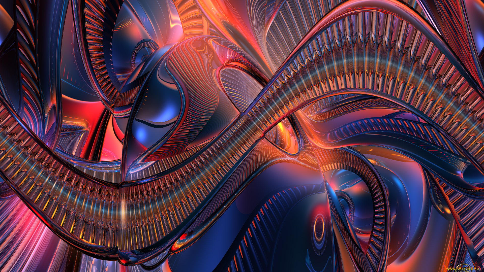 3д, графика, fractal, фракталы, фон, узор, цвета