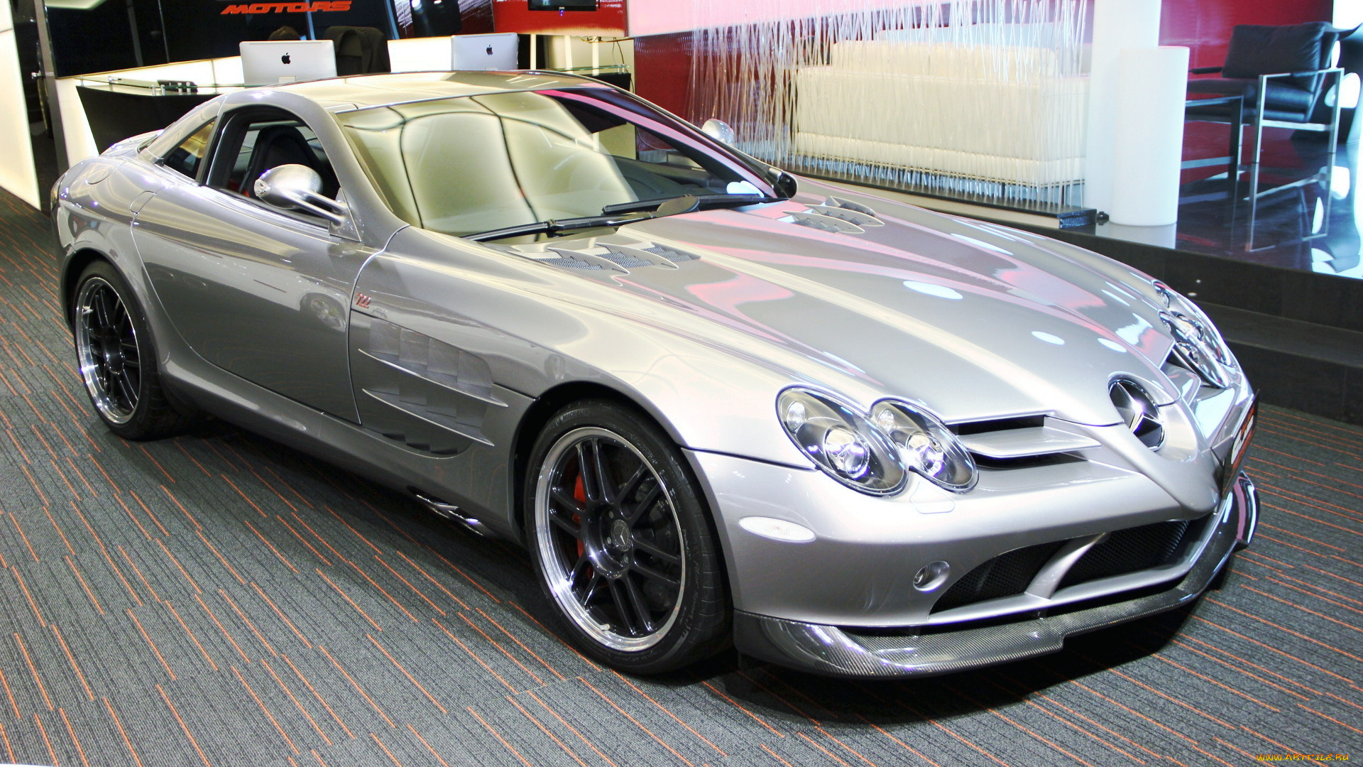 mercedes, slr, автомобили, выставки, уличные, фото, daimler, ag, германия