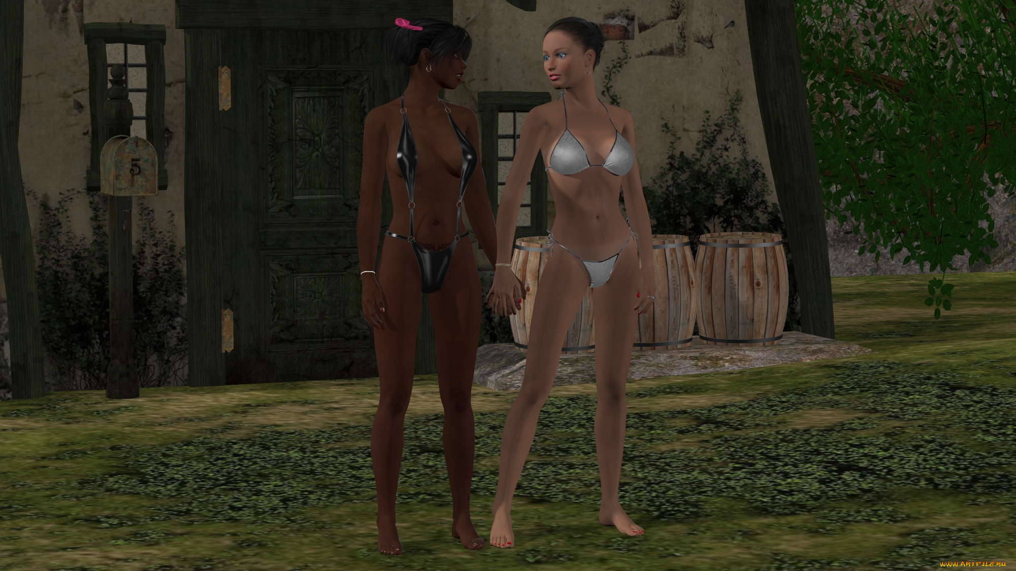 3д, графика, people, люди, девушки