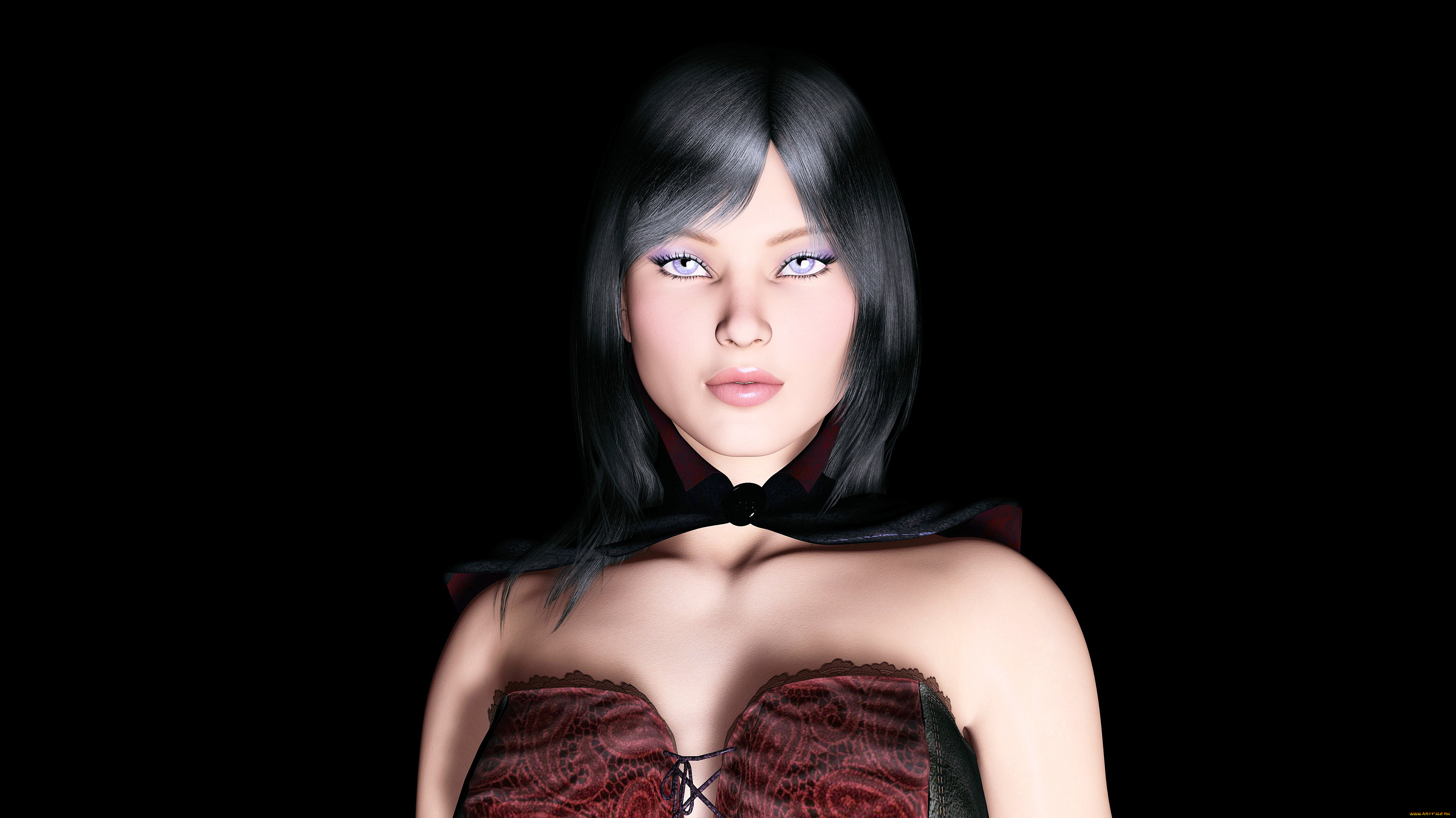 3д, графика, portraits, портрет, девушка