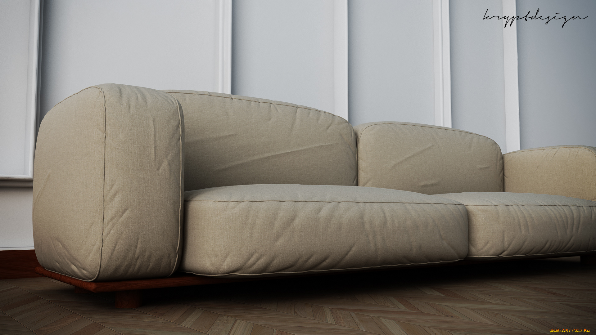3д, графика, realism, , реализм, диван