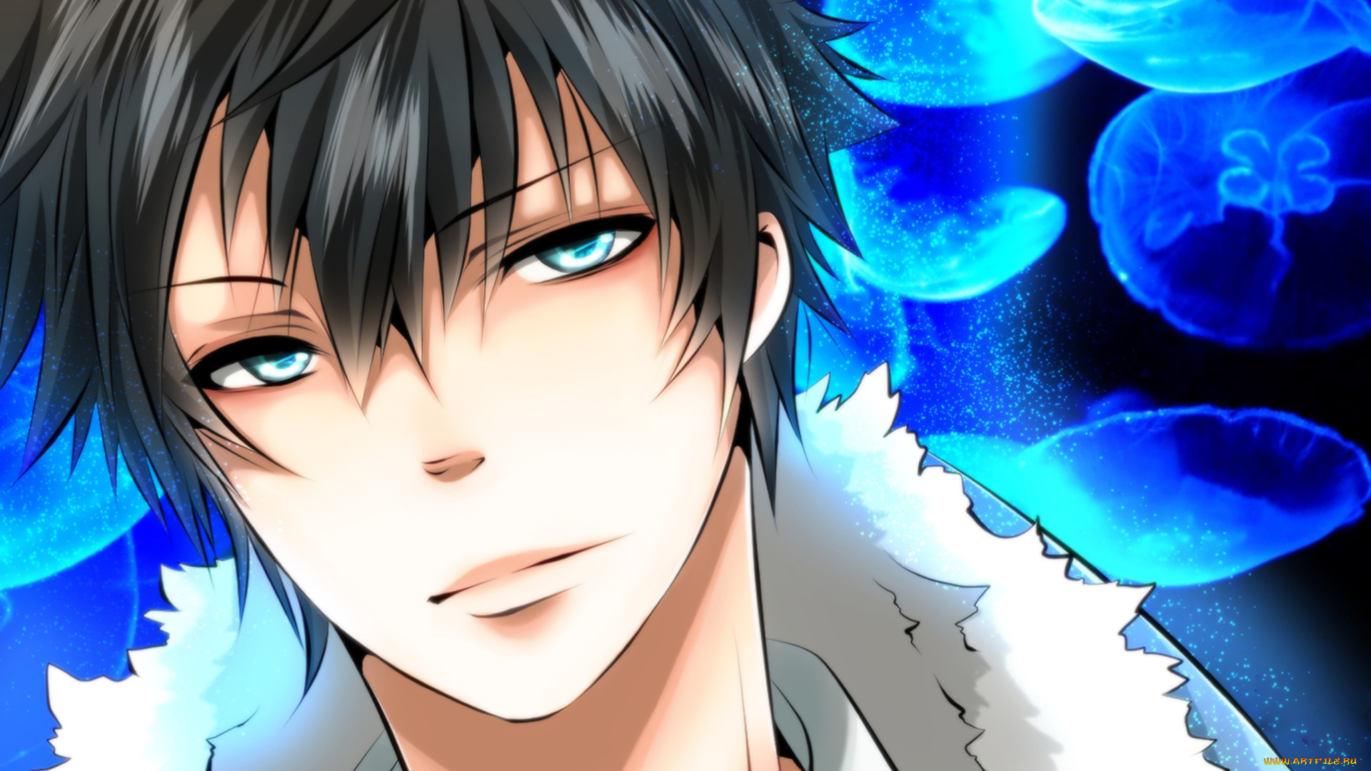 аниме, psycho-pass, парень, мех, голубые, глаза, психо-паспорт, kougami, shinya