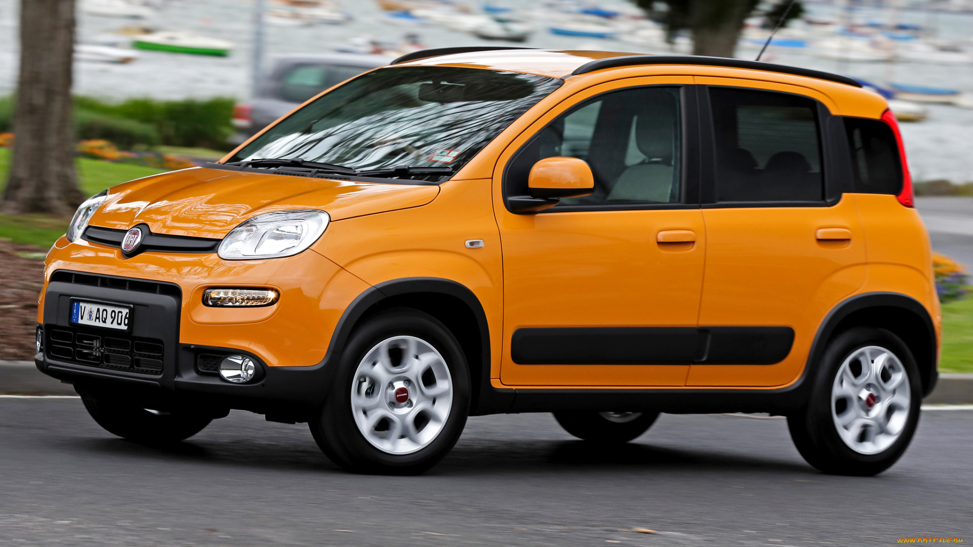 автомобили, fiat, panda, trekking, au-spec, 319, 2013, желтый
