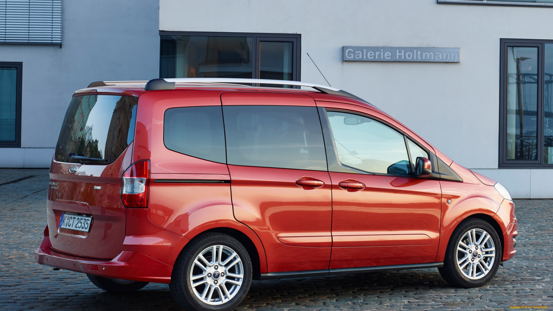 автомобили, ford, красный, tourneo, courier, '2014г