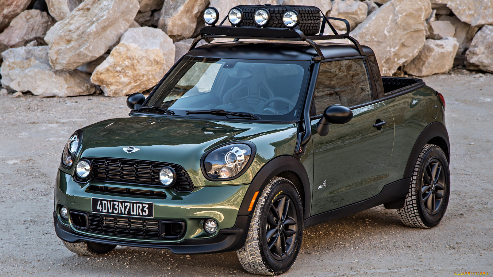 автомобили, mini, paceman, adventure, r61, 2014, зеленый