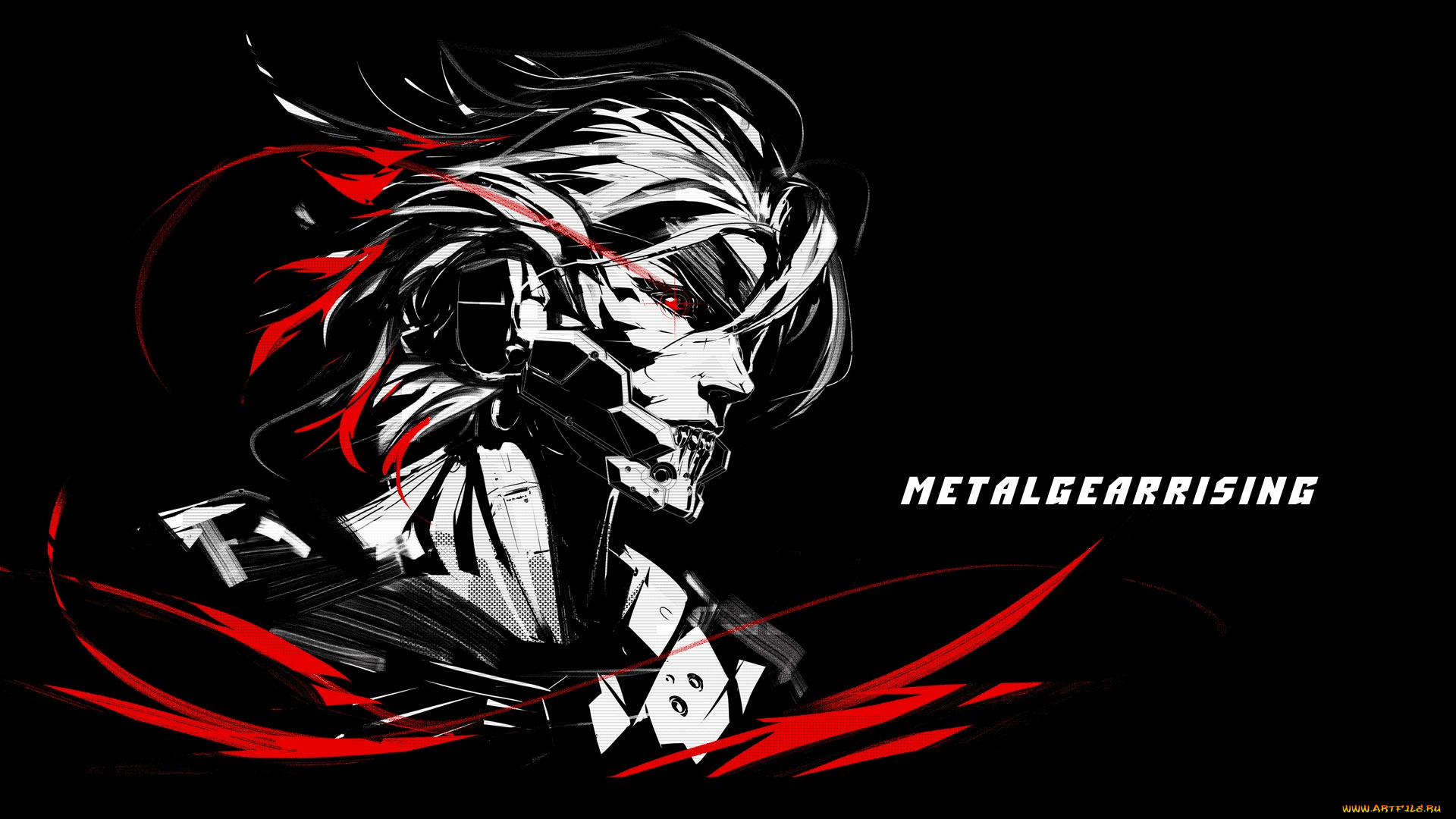 видео, игры, metal, gear, rising, , revengeance, art, fan, cyborg, ninja, katana, jack, the, ripper, raiden