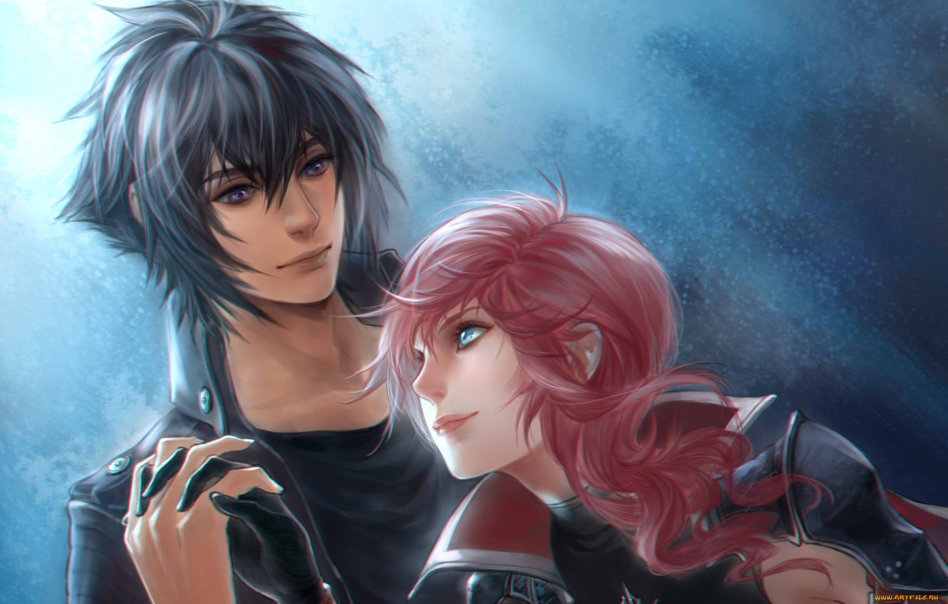 аниме, *unknown, , другое, влюбленные, двое, пара, парень, девушка